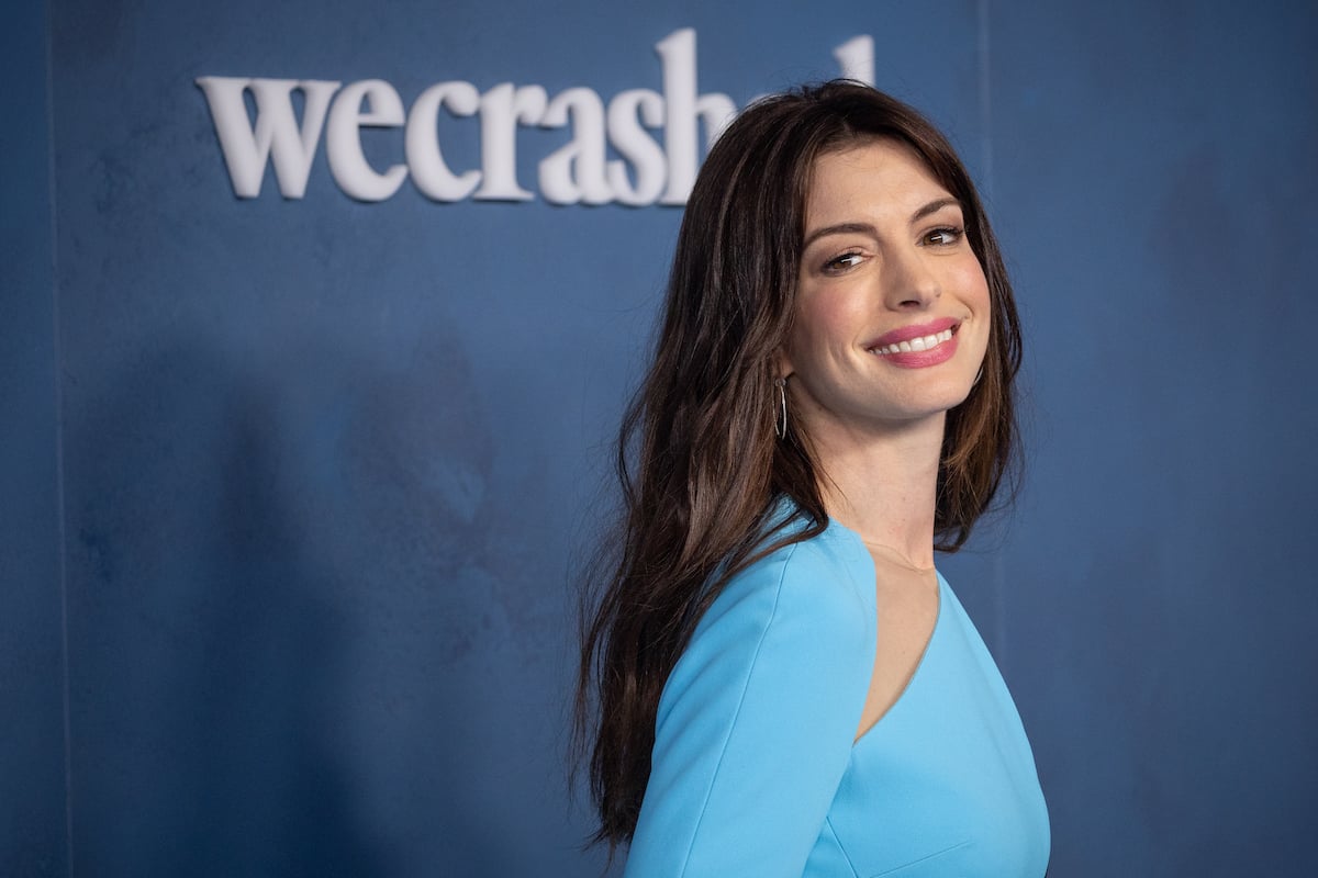 Anne Hathaway smiling