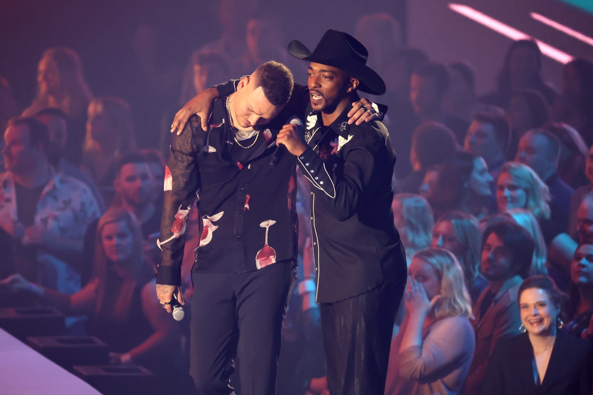 Kane Brown and 'Captain America' actor Anthony Mackie host the 2022 CMT Music Awards at Nashville Municipal Auditorium