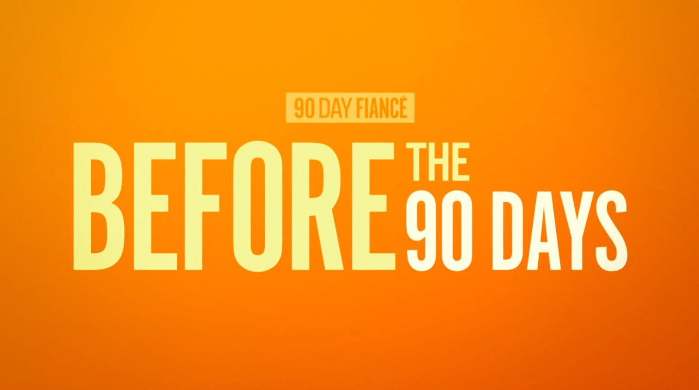 'Before the 90 Days' Season 5 logo on an orange background