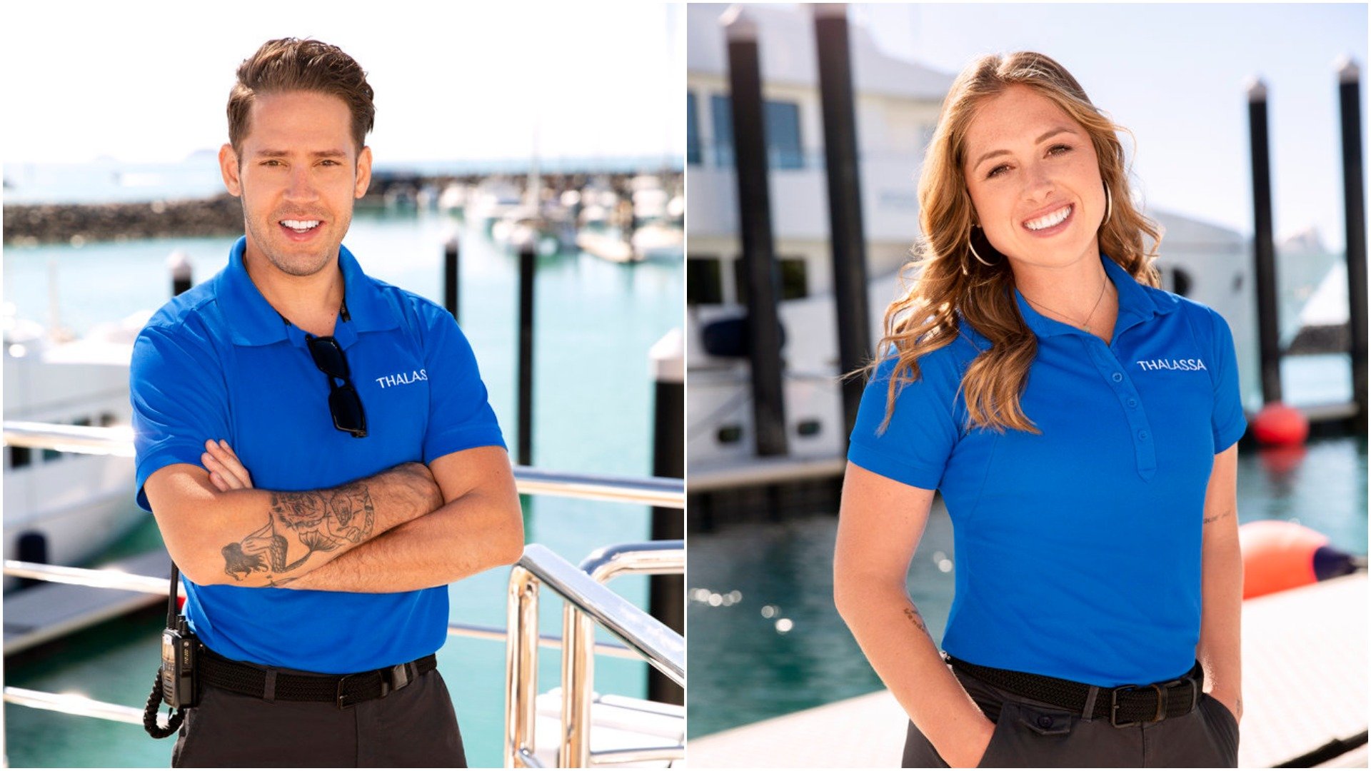 Chef Ryan McKeown and Brittini Burton 'Below Deck Down Under' cast photo