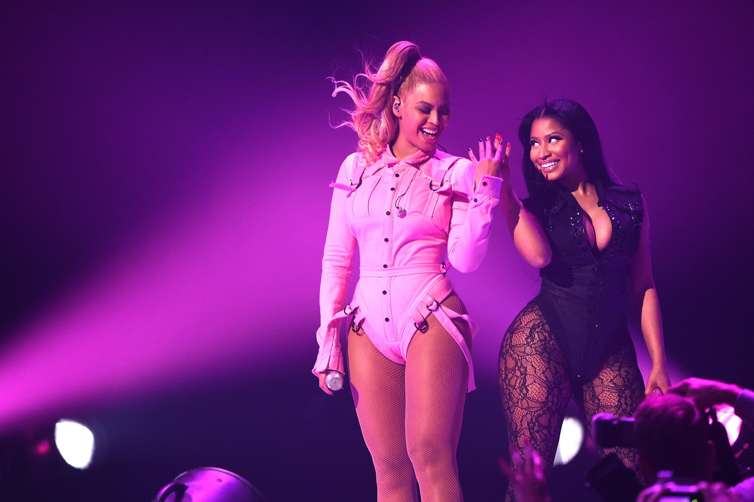 Beyoncé and Nicki Minaj performing together