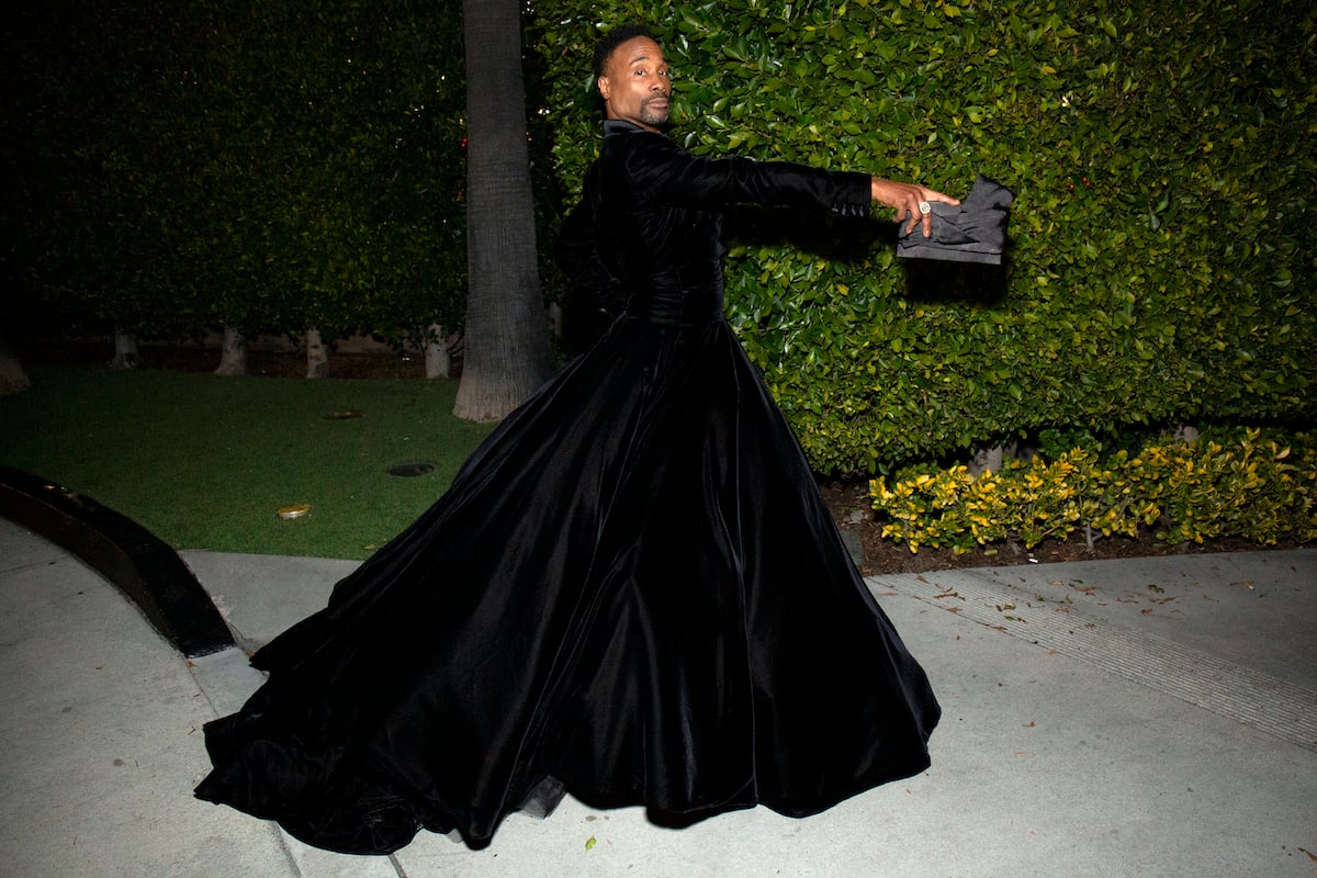 Billy Porter in a floor length ball gown