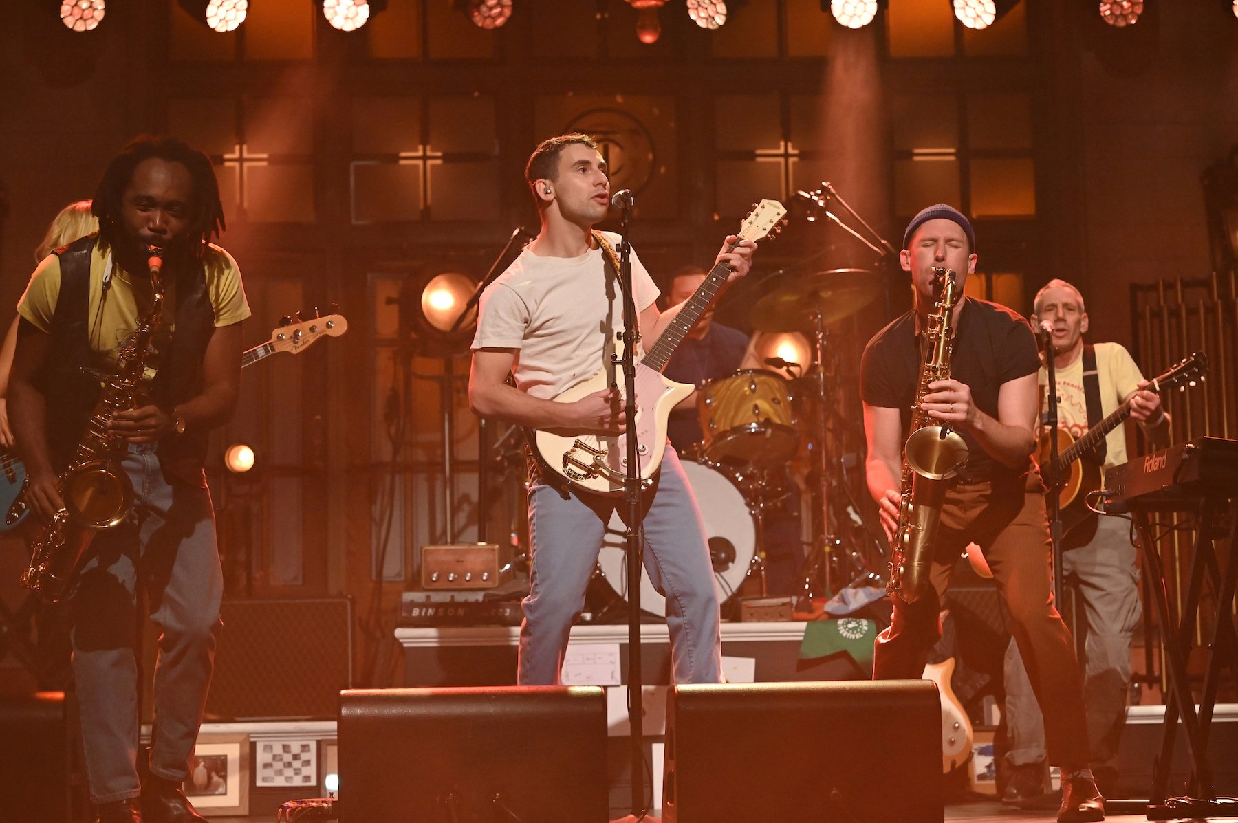 Musical guests Jack Antonoff and Bleachers perform on 'Saturday Night Live'