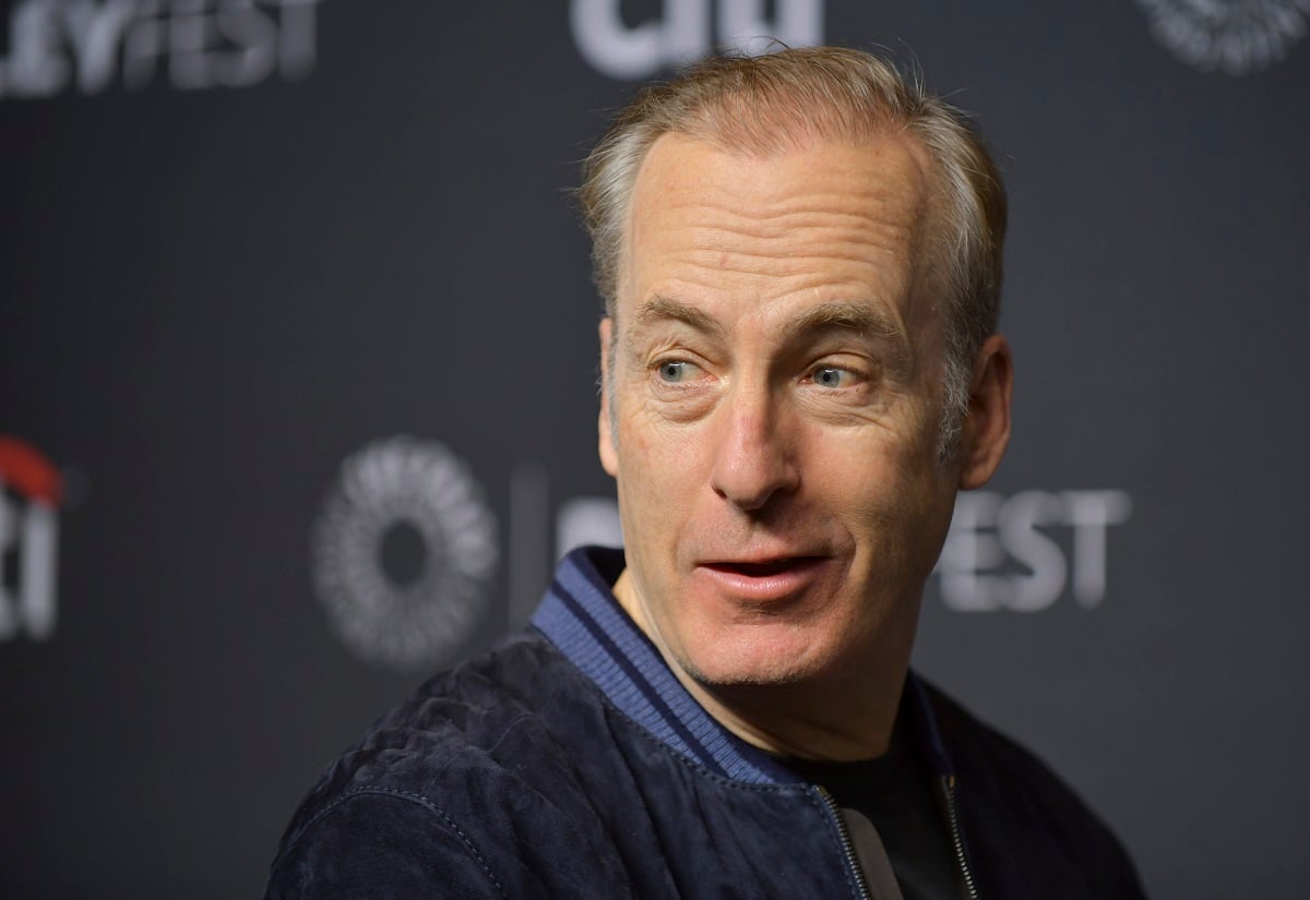 Bob Odenkirk of 'Better Call Saul' smirking at a television event