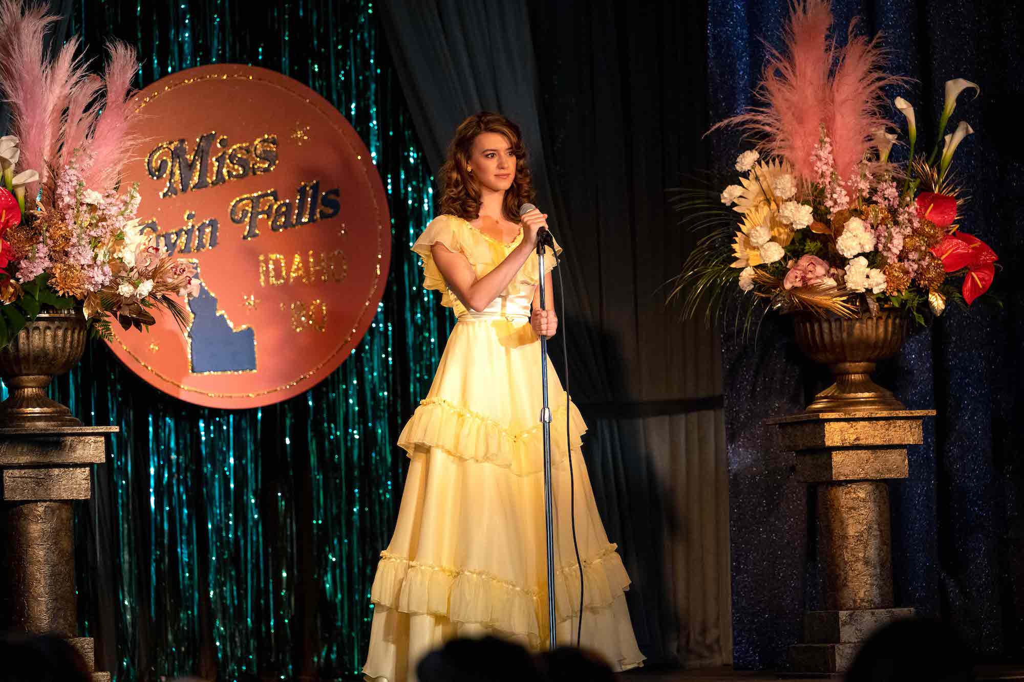 'Under the Banner of Heaven': Brenda Lafferty (Daisy Edgar-Jones) competes in Miss Twin Falls