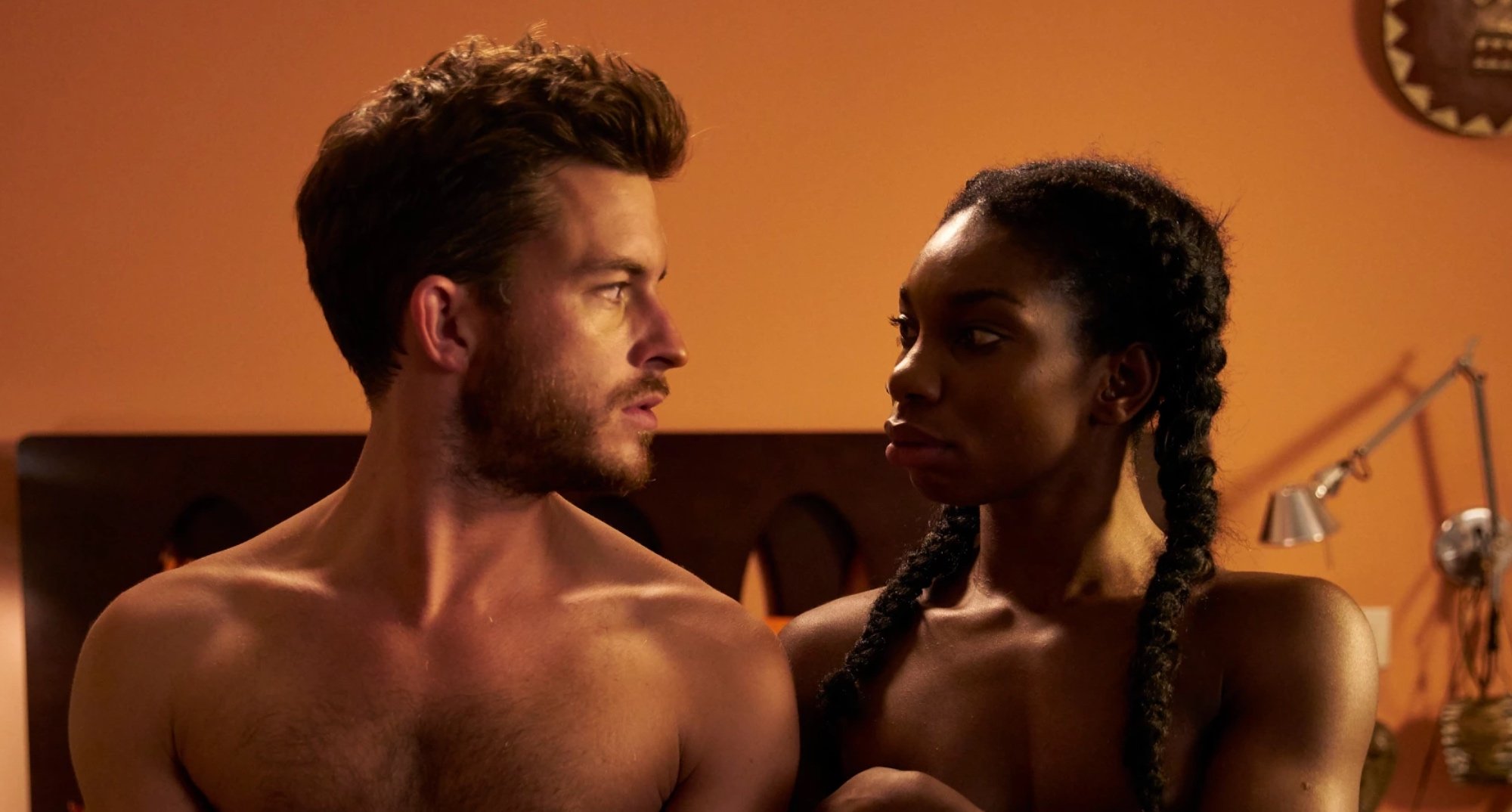 'Bridgerton's' Jonathan Bailey in 'Chewing Gum' next to Michaela Cole.
