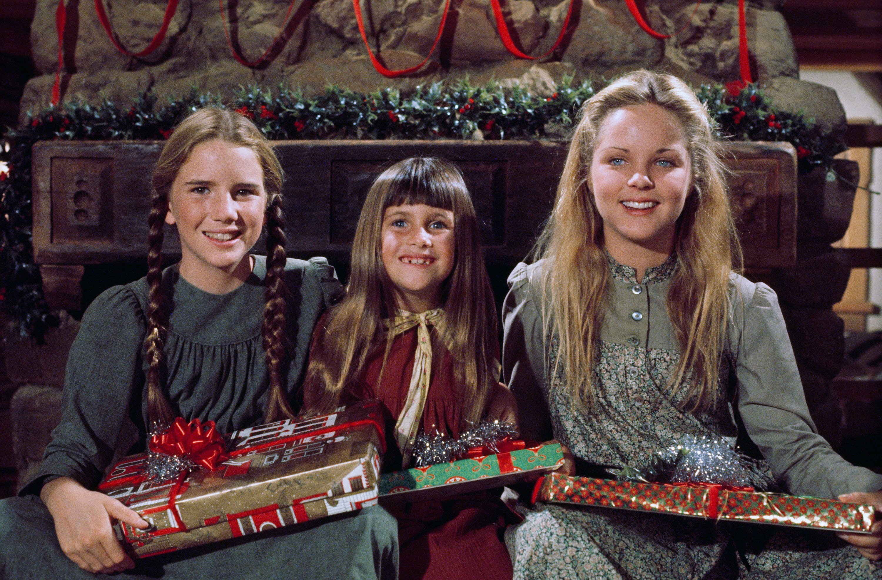 'Little House on the Prairie stars (l-r) Melissa Gilbert, Lindsay or Sydney Greenbush, and Melisssa Sue Anderson 