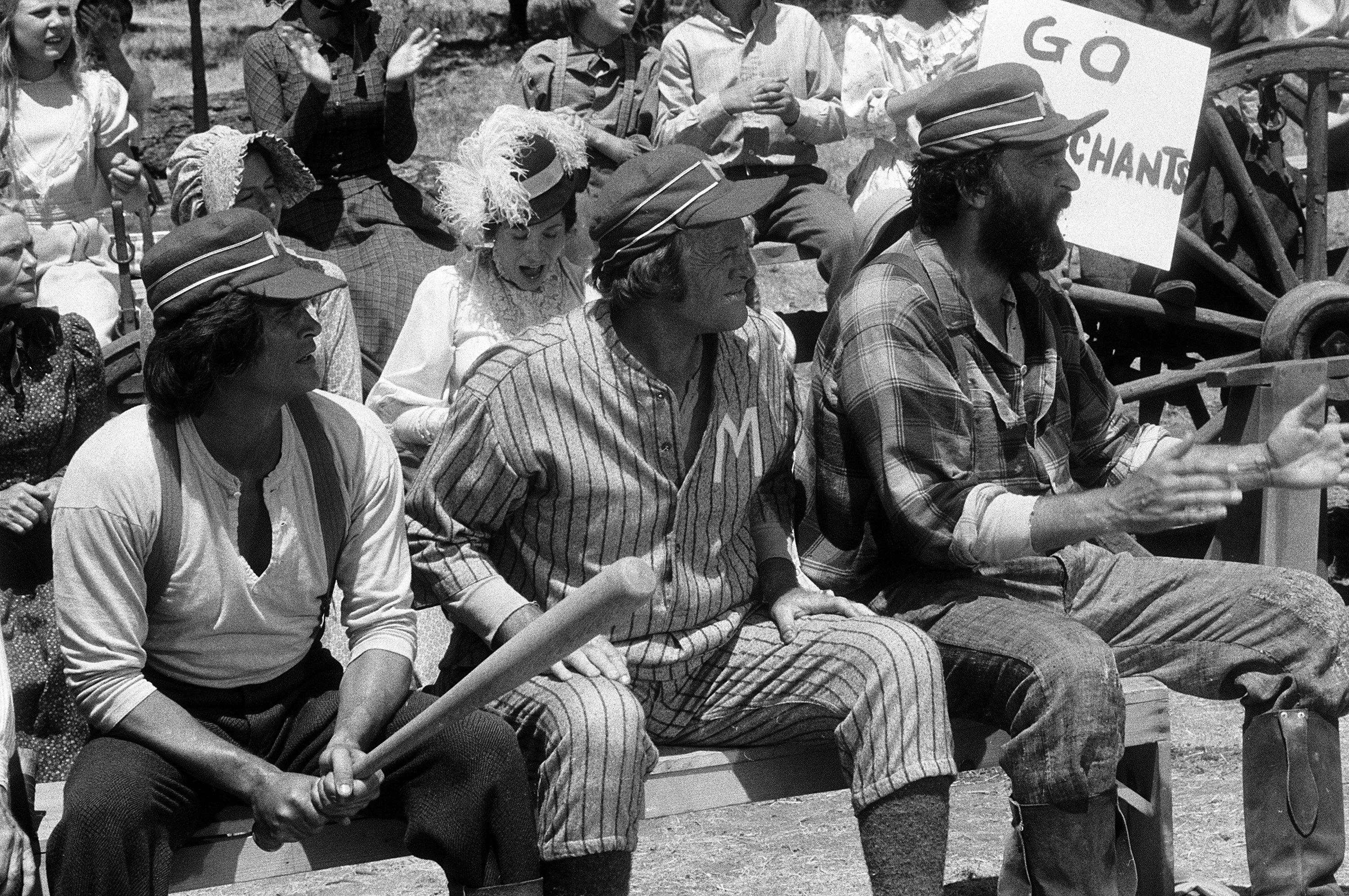 'Little House on the Prairie': (l-r) Michael Landon, Kevin Hagen, and Victor French 