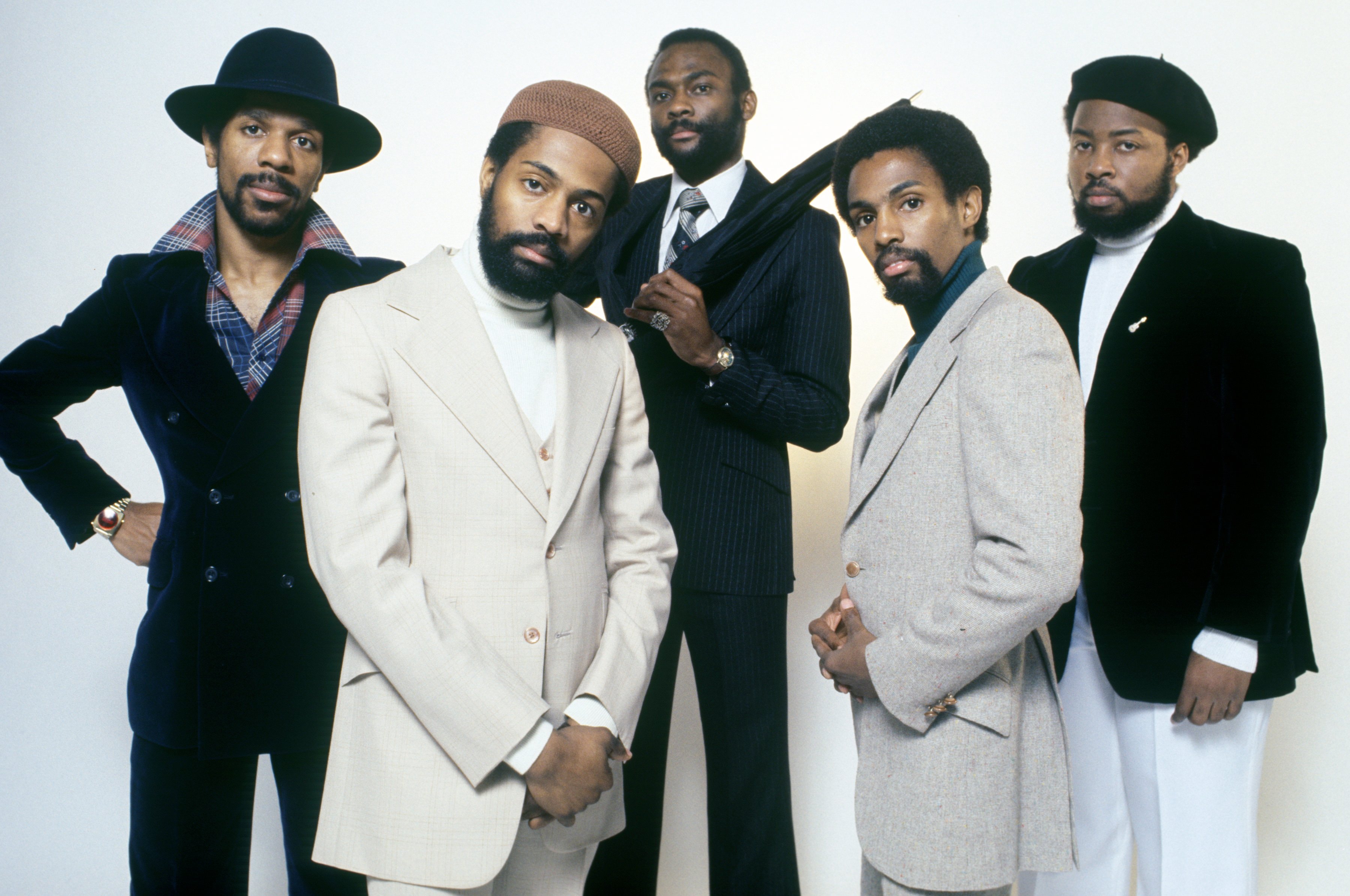 Kool & the Gang wearing suits