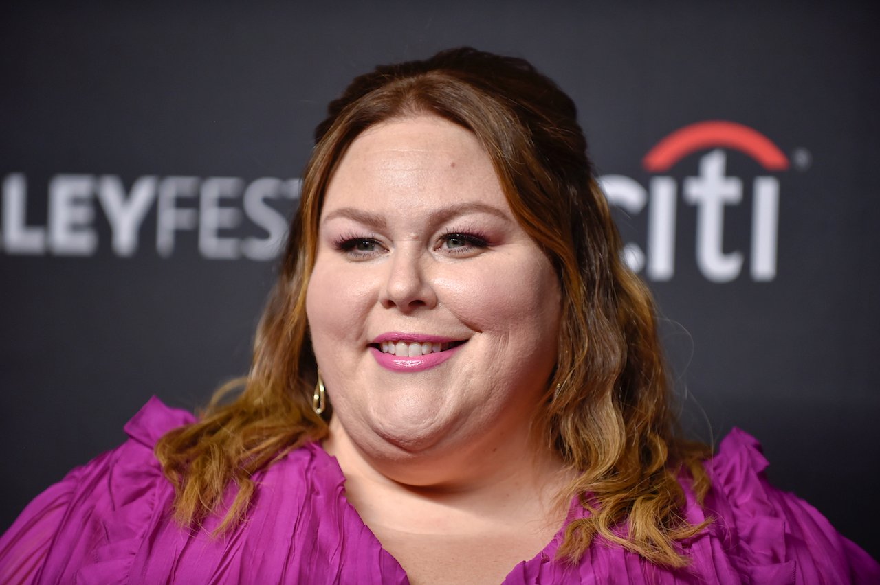 'This Is Us' star Chrissy Metz poses for photos before PaleyFest LA. 