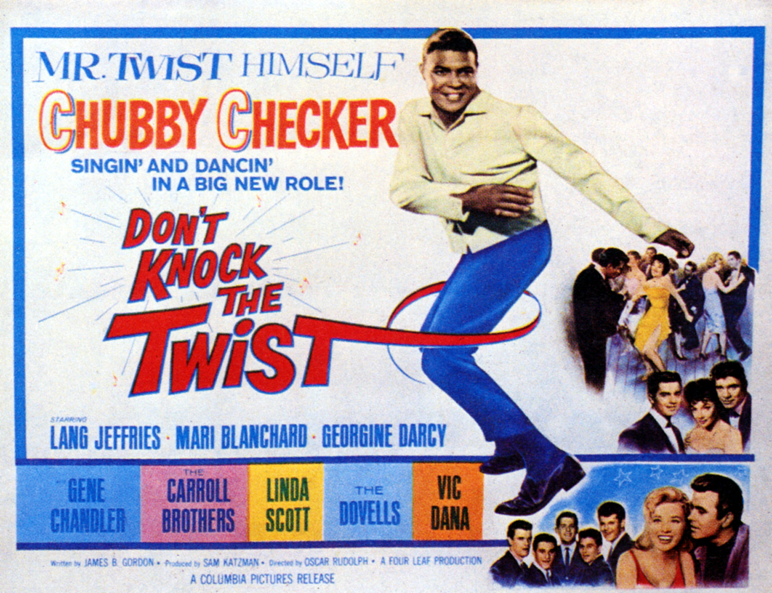 A poster depicting Chubby Checker