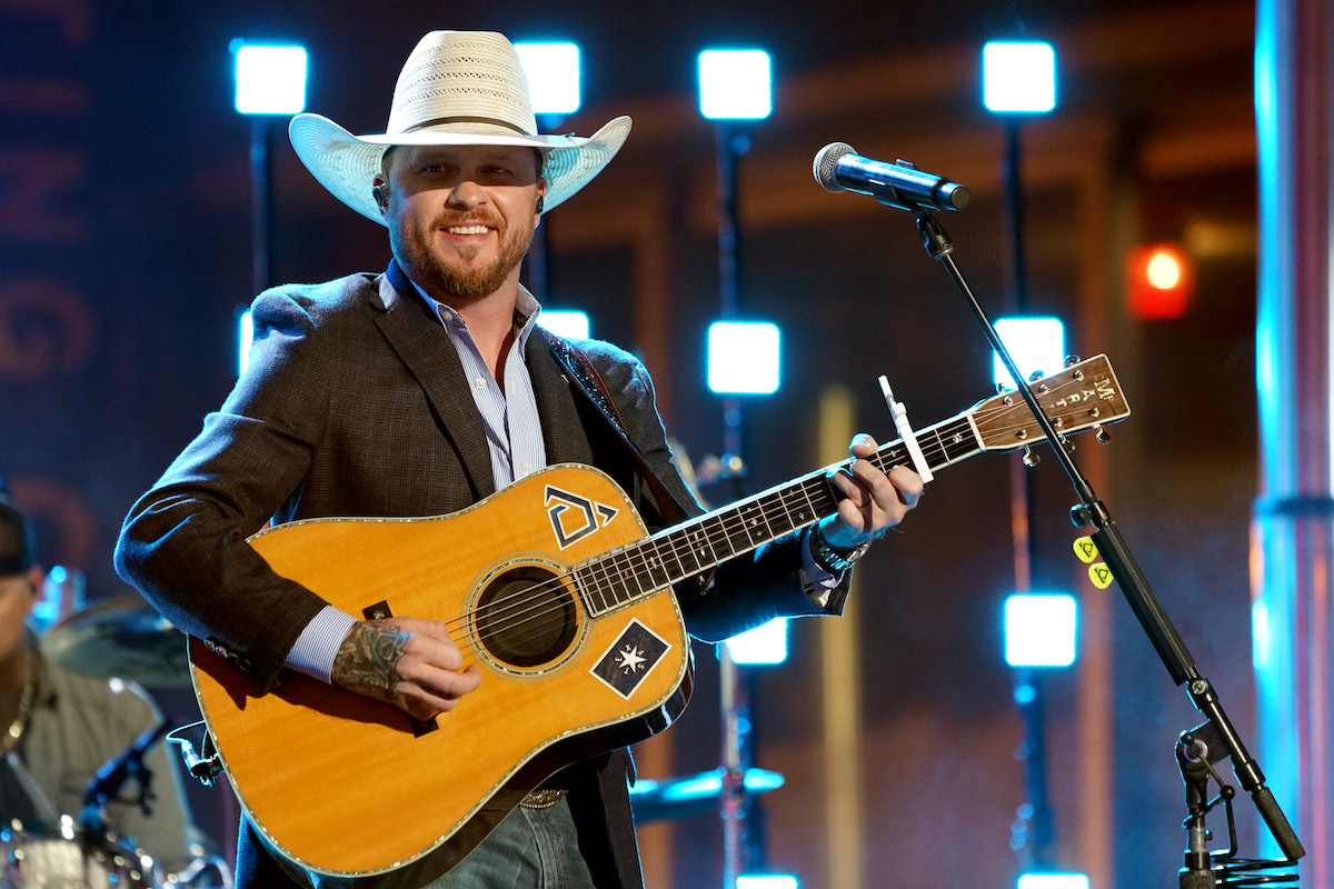 Cody Johnson performs on stage