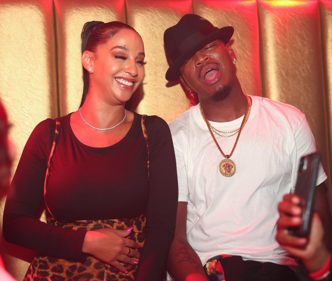 Crystal Renay and Ne-Yo in the club --- the couple recently renewed their vows