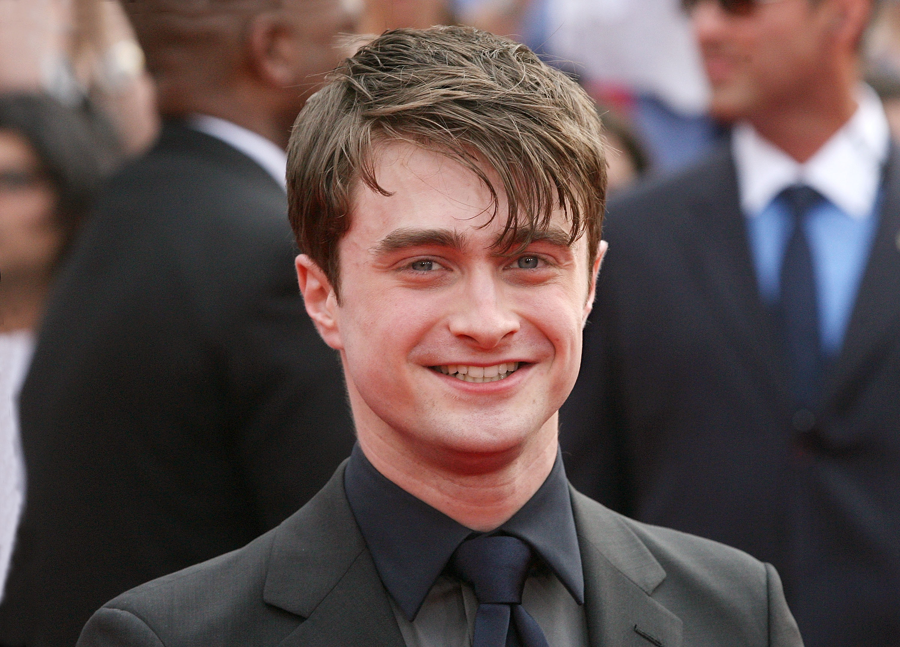Daniel Radcliffe attends the premiere of the movie Harry Potter and the Deathly Hallows Part 2.