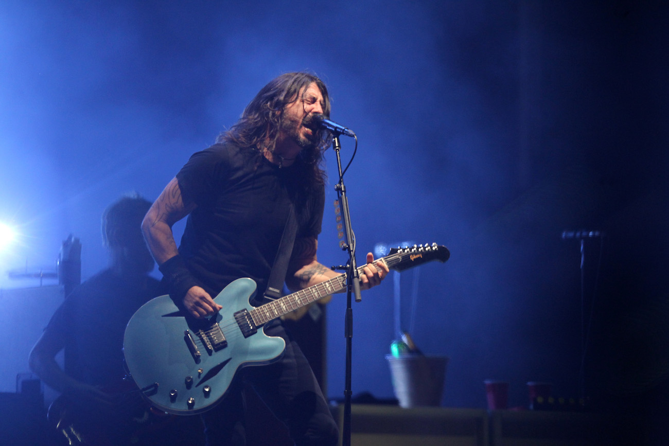 Dave Grohl performing with Foo Fighters at the Festival Pa'l Norte in 2021.