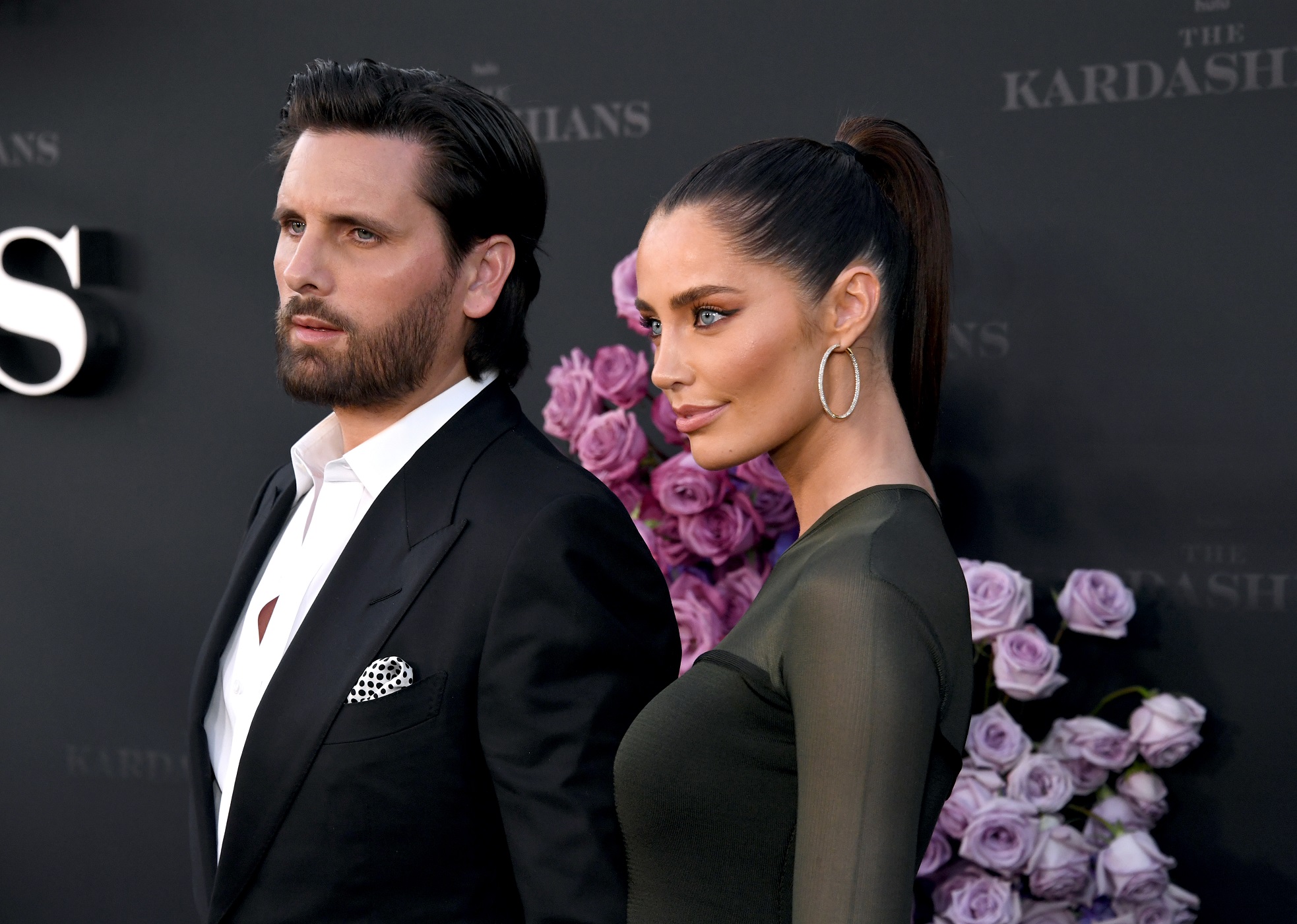 Scott Disick and Rebecca Donaldson are photographed arriving at the permiere of 'The Kardashians'. Donaldson appears to be Scott Disick's newest girlfriend