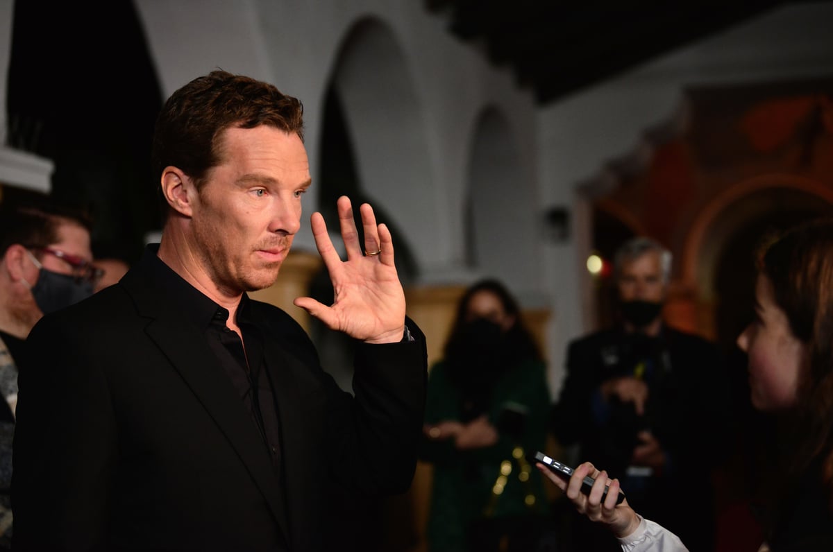'Doctor Strange 2' actor Benedict Cumberbatch is interviewed at the Cinema Vanguard Award ceremony during the 2022 Santa Barbara International Film Festival