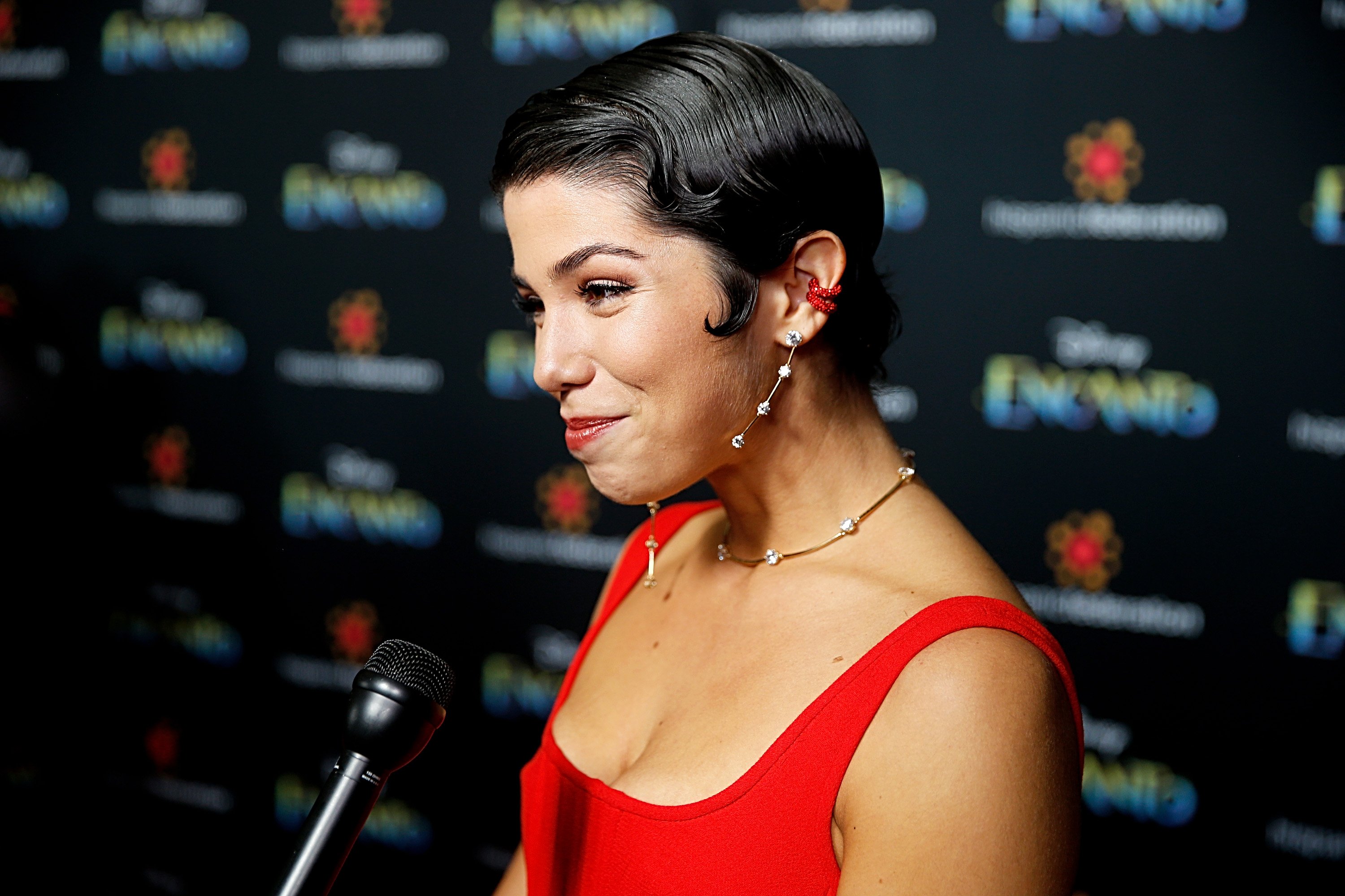 Jessica Darrow attends the New York premiere of 'Encanto' at AMC Lincoln Square Theater