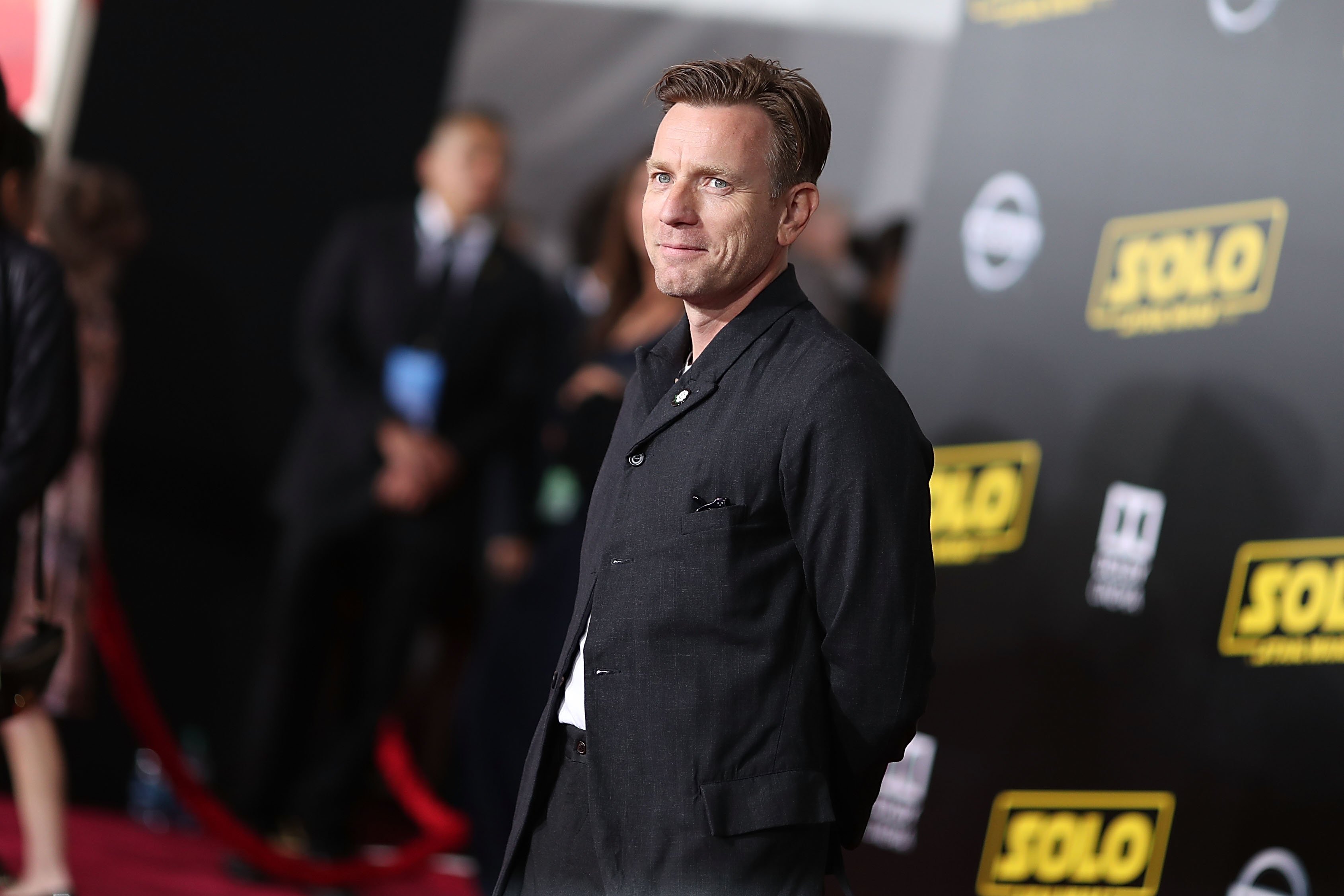 Ewan McGregor, who plays Obi-Wan Kenobi in Star Wars, attends the premiere of Disney's Solo: A Star Wars Story.