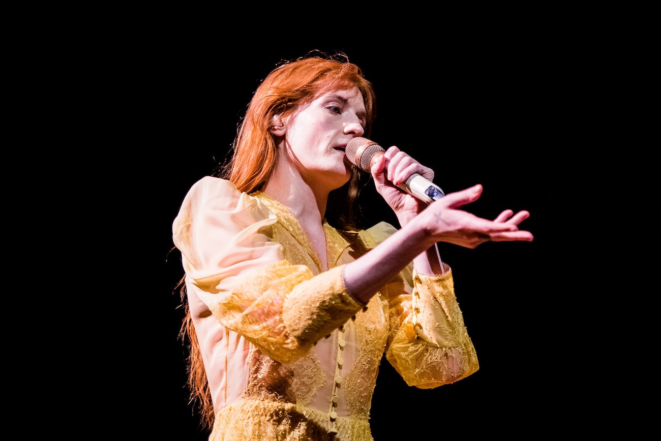 Florence Welch performing with Florence + the Machine in Torino, 2019.
