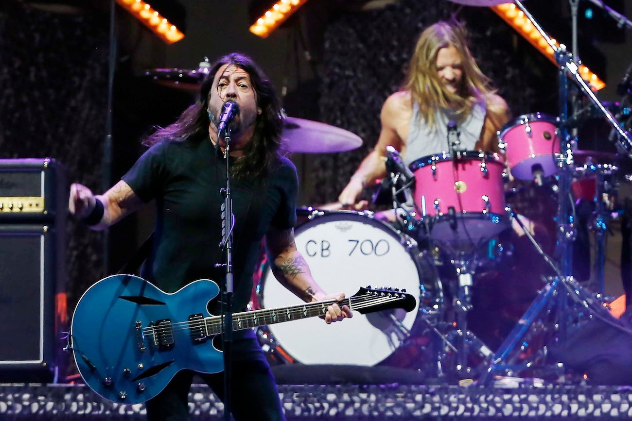 Foo Fighters performing at Lollapalooza Chile, 2022.