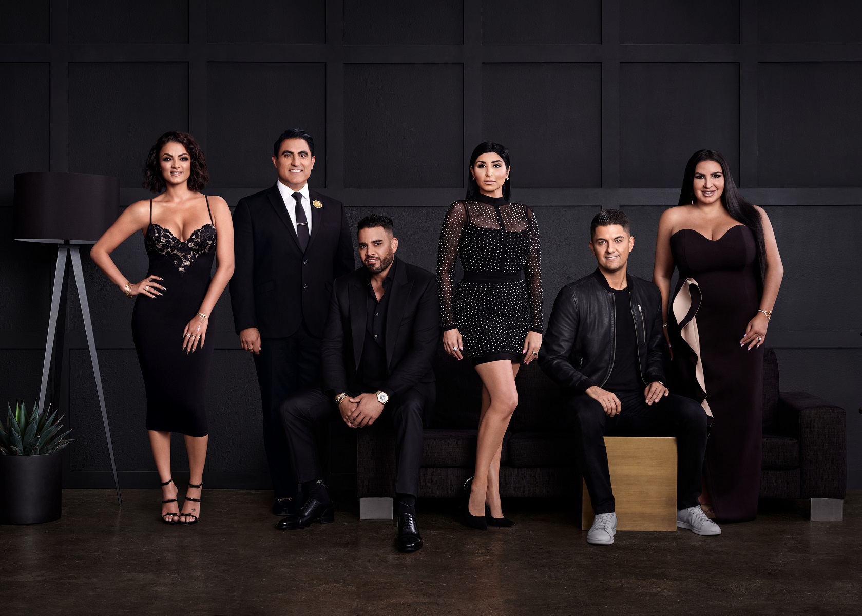 Golnesa "GG" Gharachedaghi, Reza Farahan, Mike Shouted, Destiney Rose, Nema Vand, and Mercedes "MJ" Javid