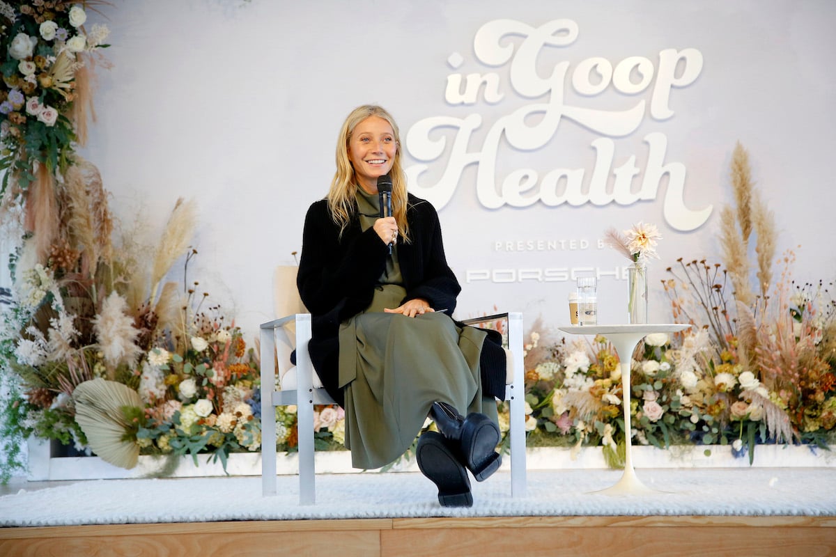 Goop founder Gwyneth Paltrow speaks during the 2021 In goop Health Summit