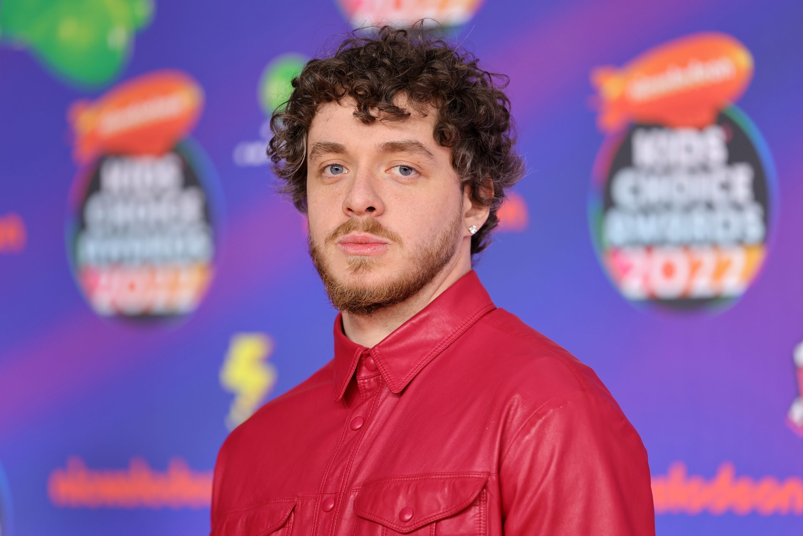 Rapper Jack Harlow poses at the Nickelodeon's Kids' Choice Awards