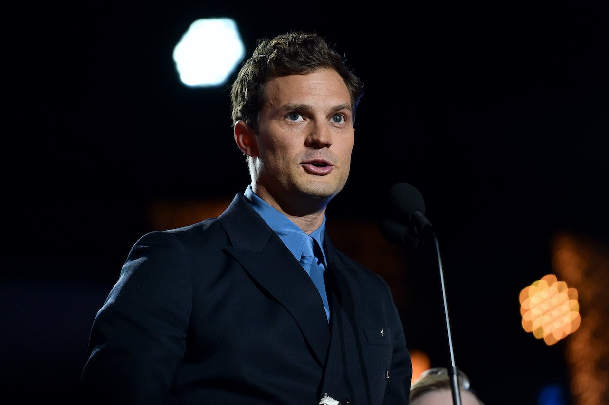 Jamie Dornan at the 2022 Critics Choice Awards, where he presumably did not deal with any casting backlash.