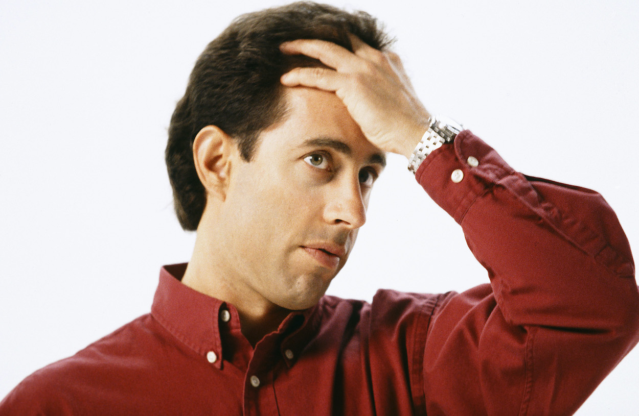 Jerry Seinfeld in a Season 9 promo photo for 'Seinfeld,' which has its fair share of wild theories.