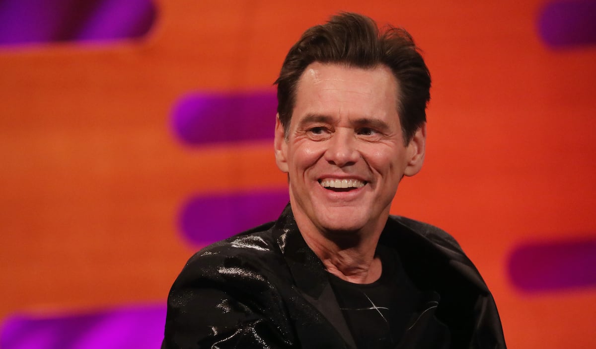 Jim Carrey smiles on the set of ‘The Graham Norton Show’