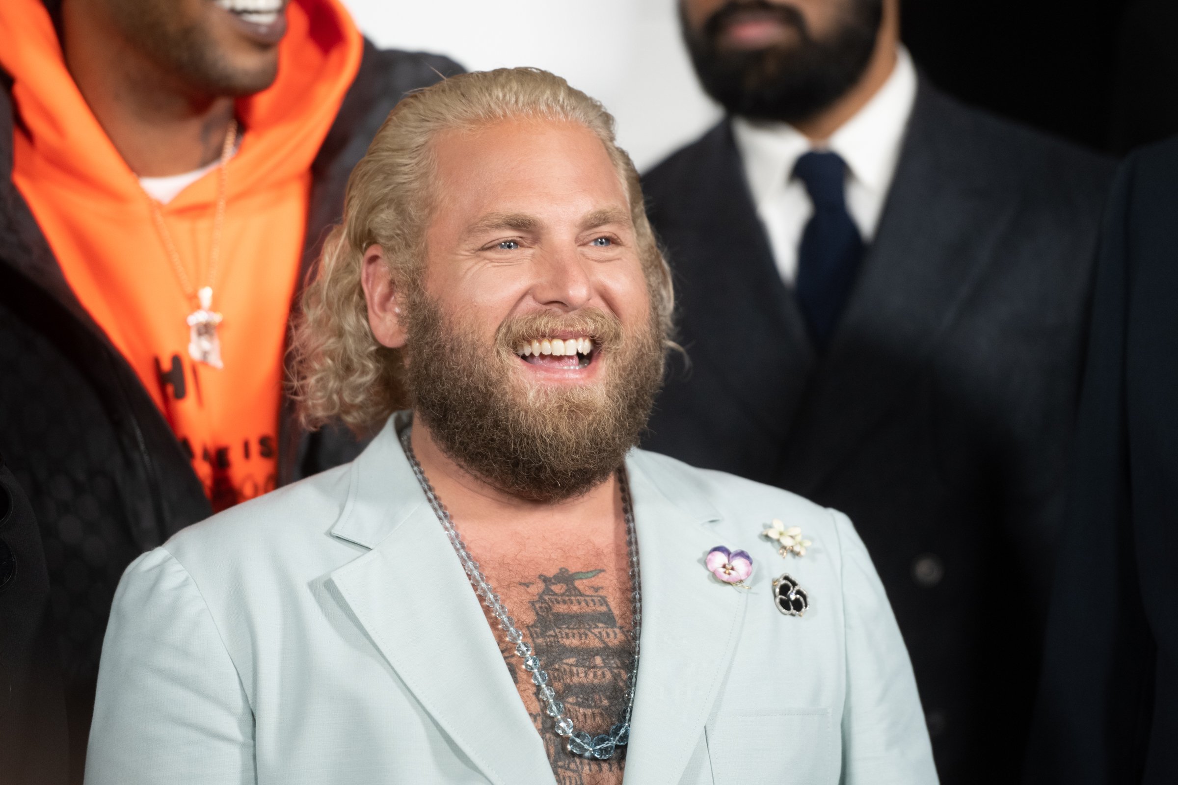 Jonah Hill, who had a brief cameo in Quentin Tarantino's Django Unchained, attends the premiere of Netflix's Don't Look Up.