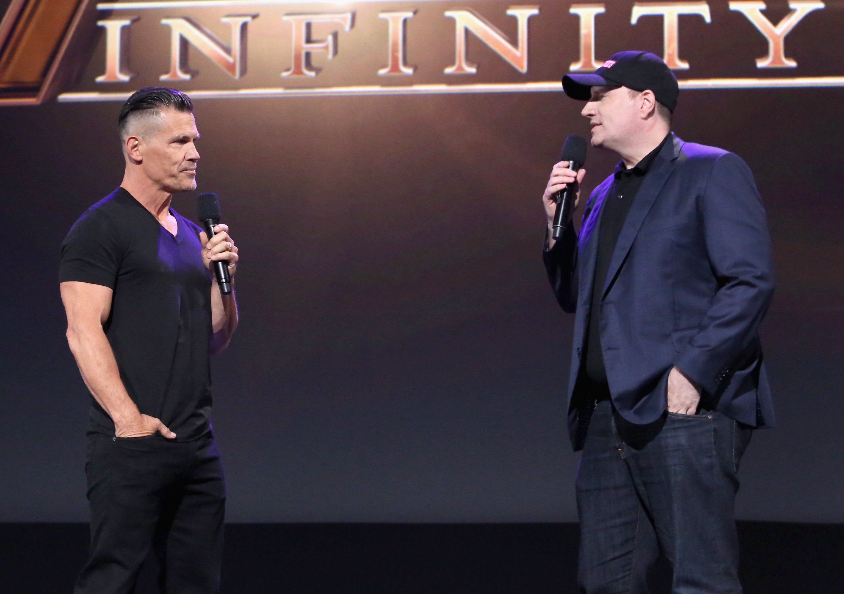 Josh Brolin, who plays Thanos in Avengers: Infinity War, attends the Marvel presentation at Disney's D23 EXPO 2017