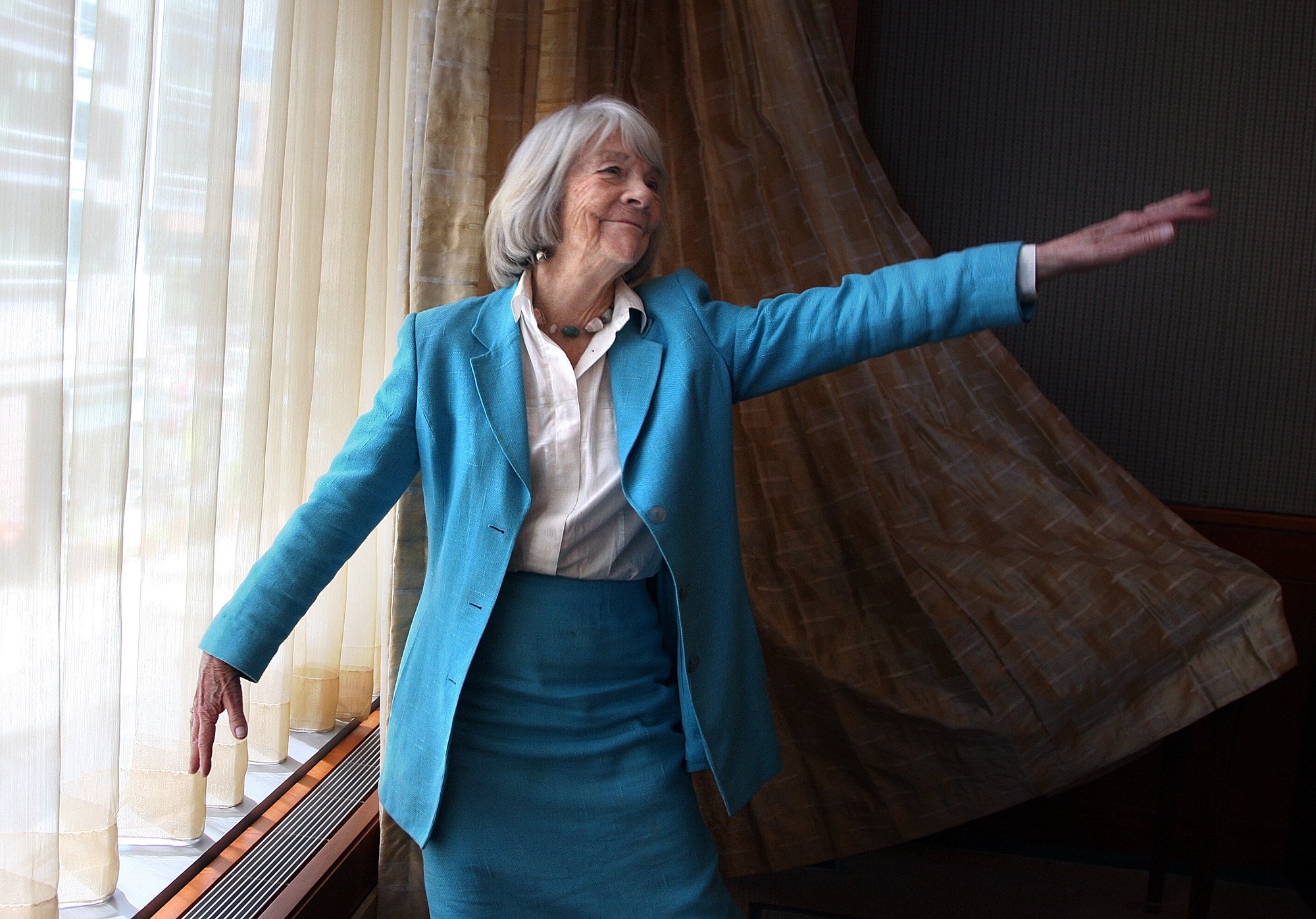 Judith Jones, the editor of Julia Child's cookbook, is seen at the Ritz Carlton in 2009