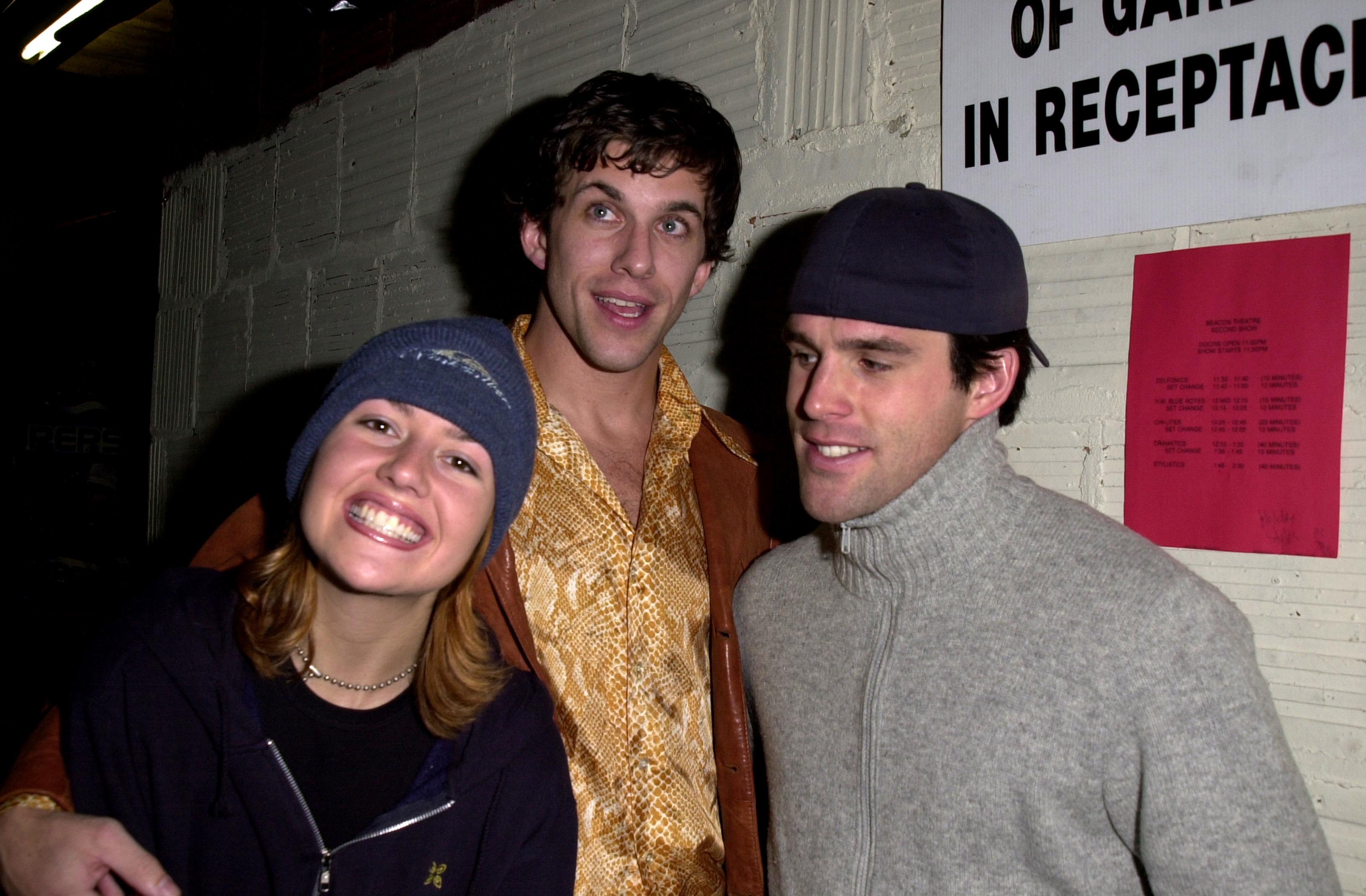 Julie Stoffer, Dan Renzi and Jamie Murray standing next to each other at The Real World Reunion Tour