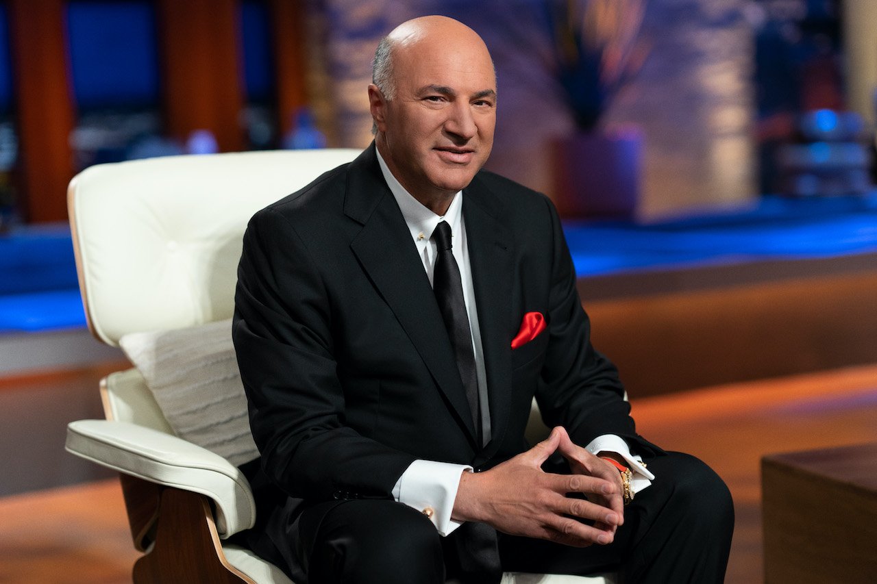 Kevin O'Leary of 'Shark Tank' sitting on the show's set