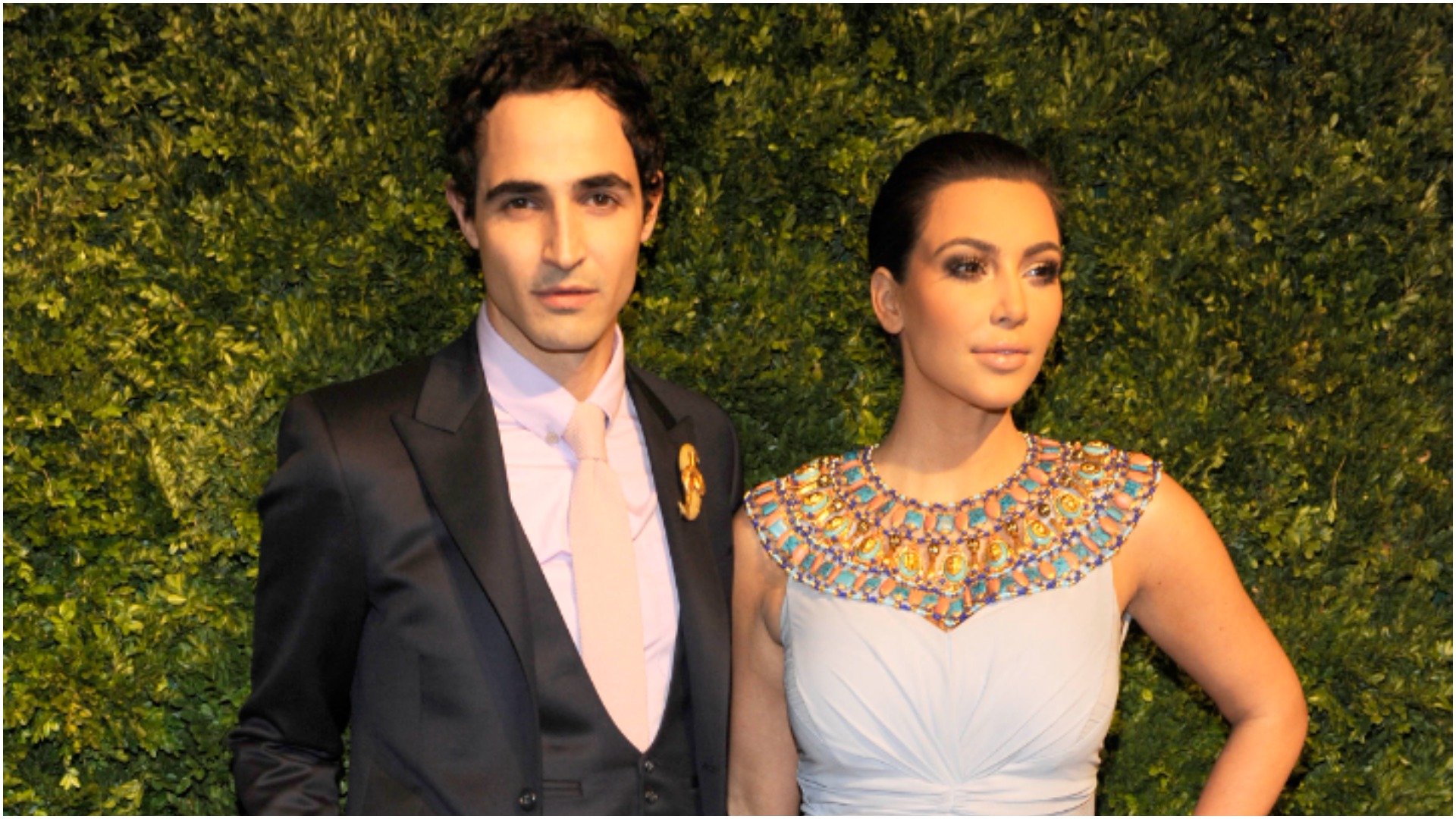 Zac Posen and Kim Kardashian attended the Vogue Fashion Fund Award in 2010 and pose for a photo
