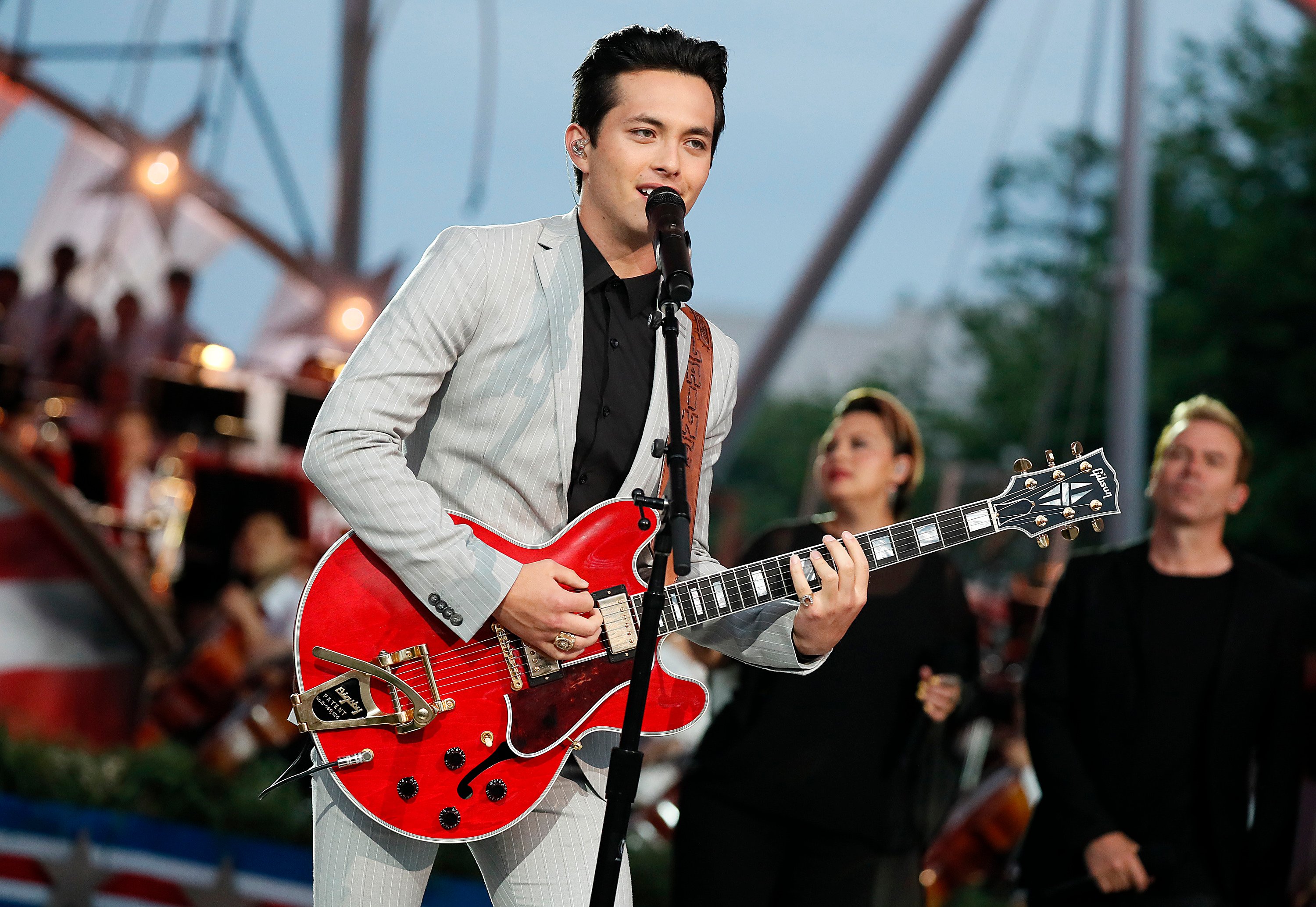 American Idol season 17 winner Laine Hardy performs at A Capital Fourth in Washington D.C.