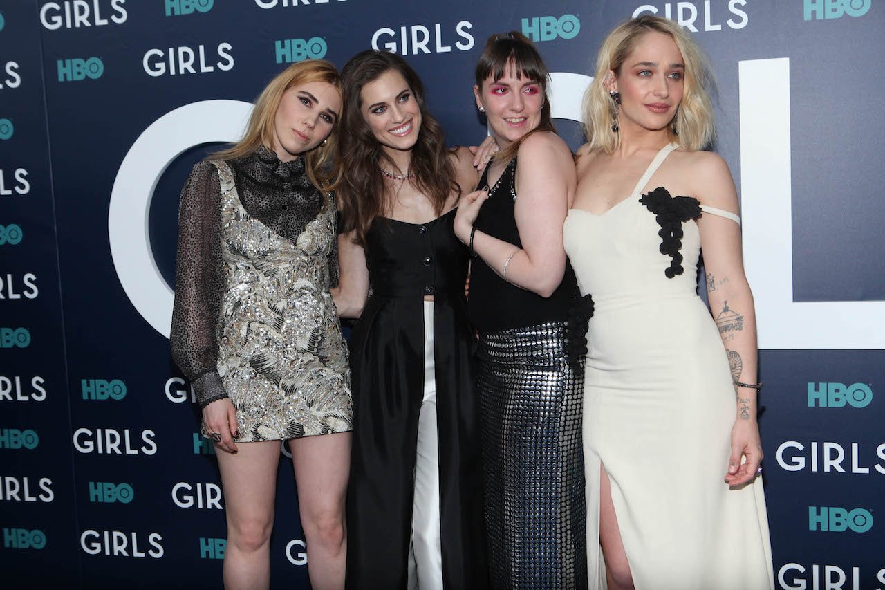 Lena Dunham with cast of 'Girls'- the series was Dunham's first major job