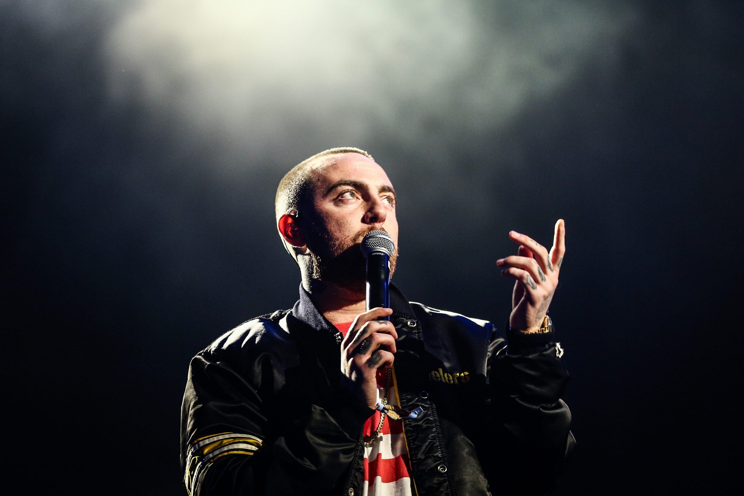 Mac Miller in a spotlight