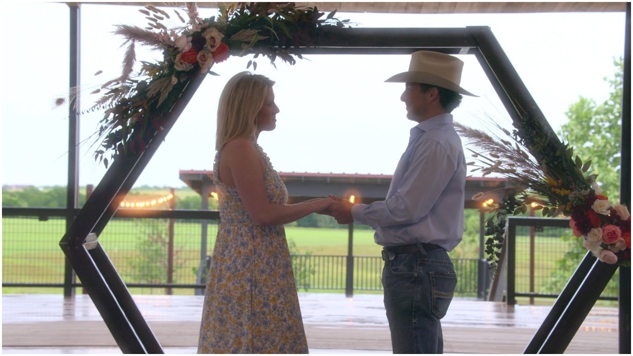 Madlyn Ballatori and Colby Kissinger exchanging vows during 'The Ultimatum: Marry or Move On' finale