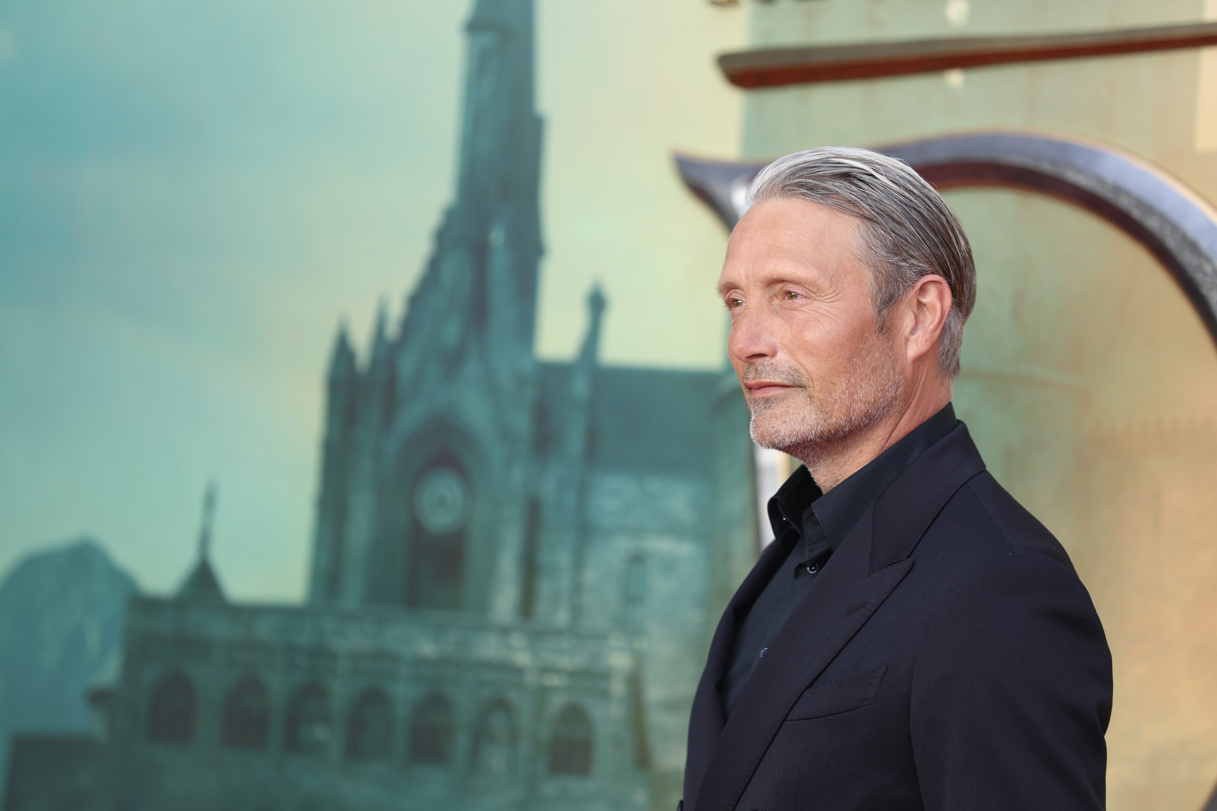 Mads Mikkelsen who plays Grindelwald attends the premiere of Fantastic Beasts: The Secrets of Dumbledore