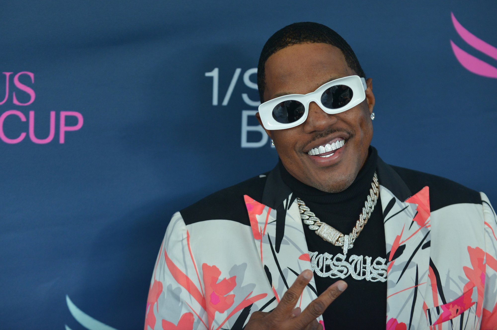 MA$E attends the 2022 Pegasus World Cup at Gulfstream on January 29, 2022 in Hallandale, Florida.