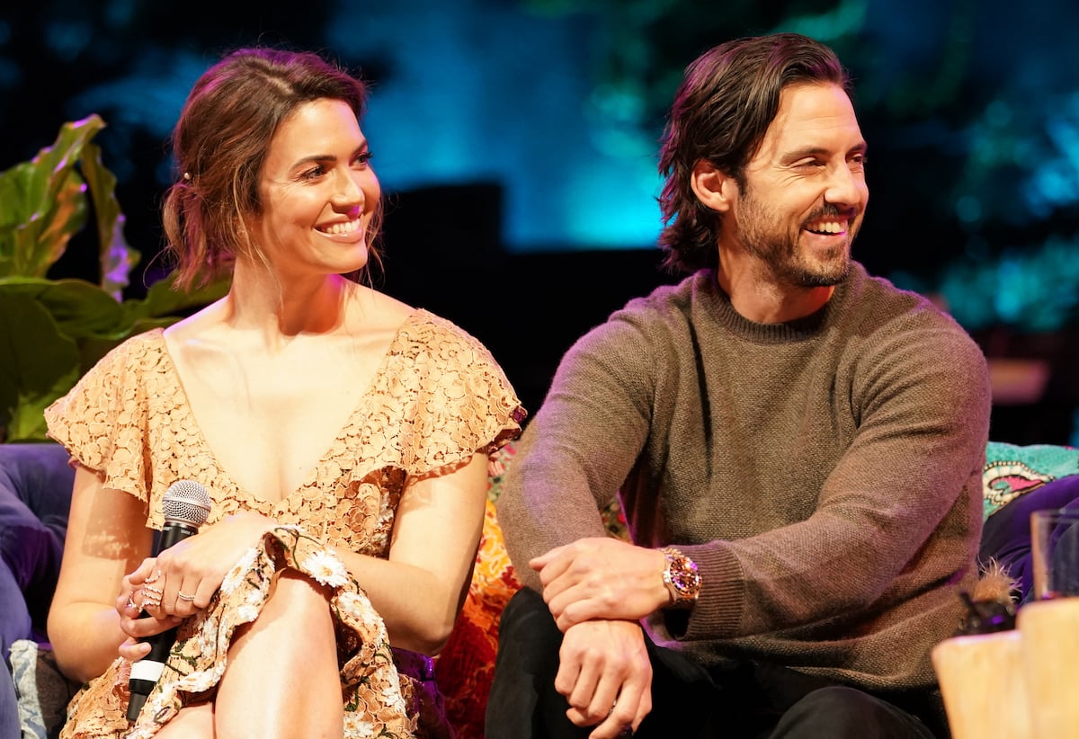 Mandy Moore and Milo Ventimiglia participate in a This Is Us event in 2019