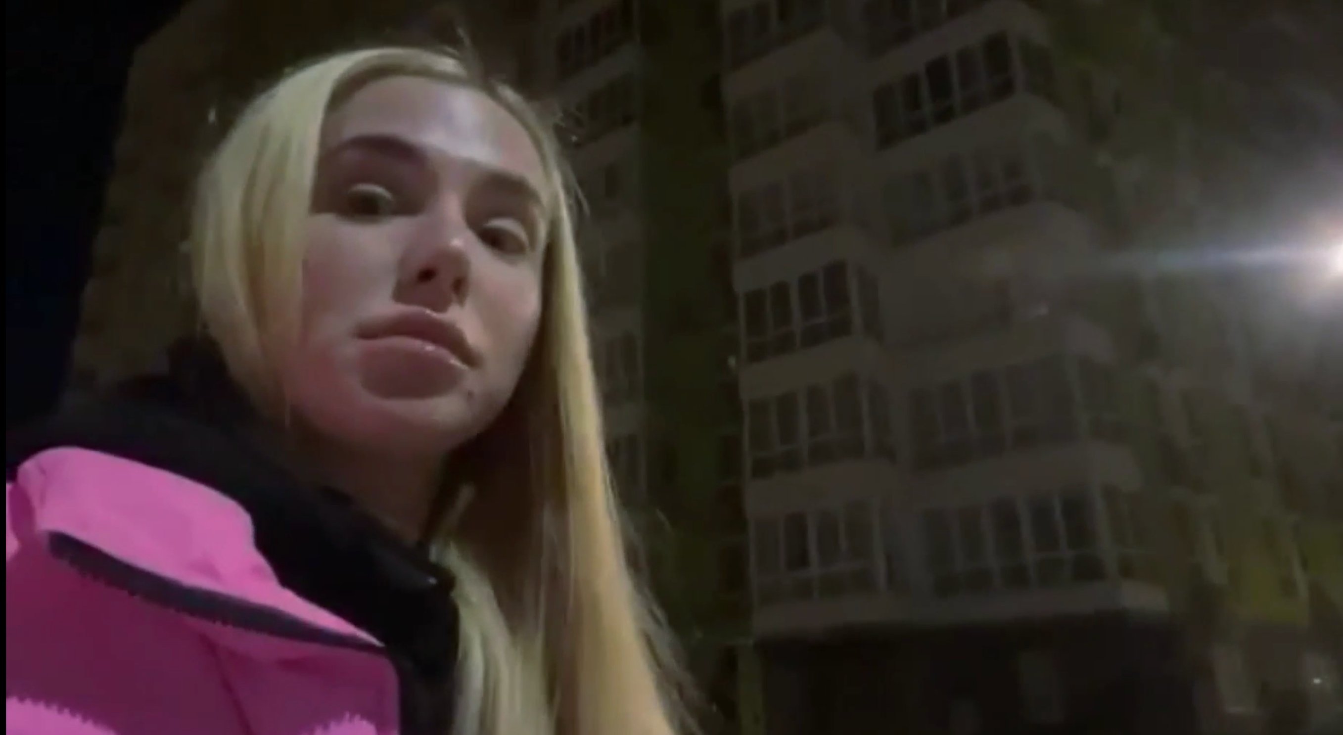 Maria Divine walking around the streets of Kyiv, Ukraine on '90 Day Diaries' Season 3.