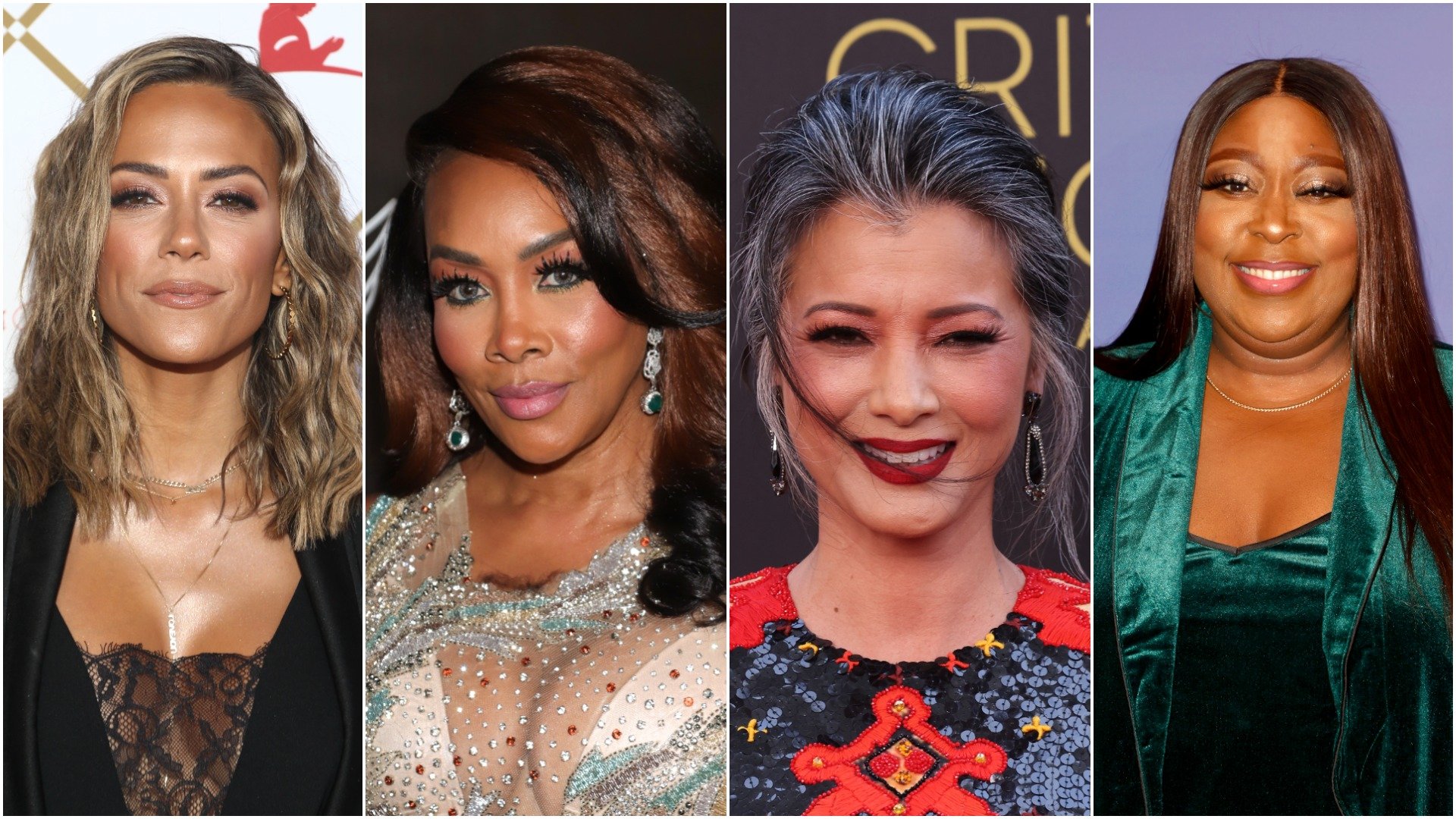 Side-by-side photos of Jana Kramer, Vivica A. Fox, Kelly Hu, and Loni Love