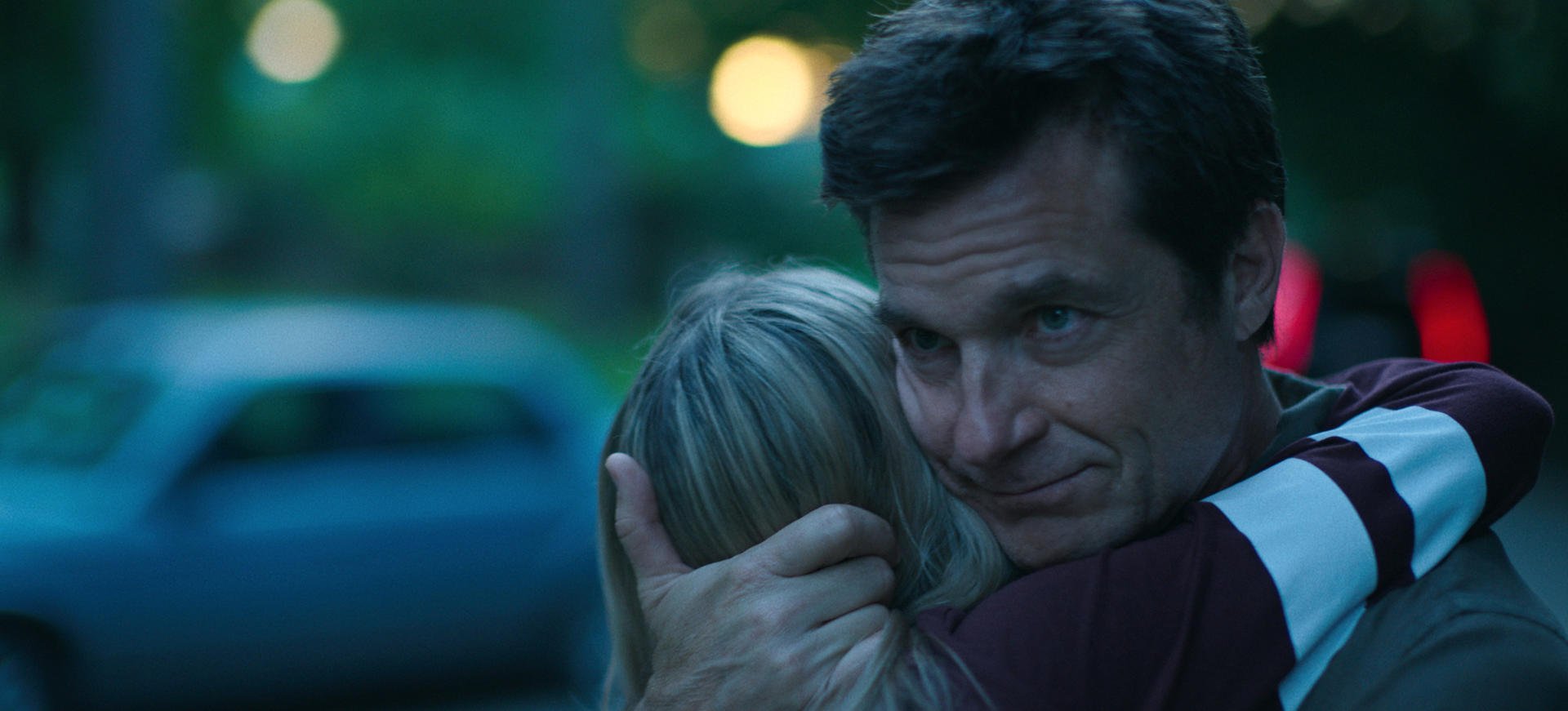 Sofia Hublitz as Charlotte Byrde, Jason Bateman as Marty Byrde in the 'Pound of Flesh and Still Kickin'' episode of 'Ozark' Season 4