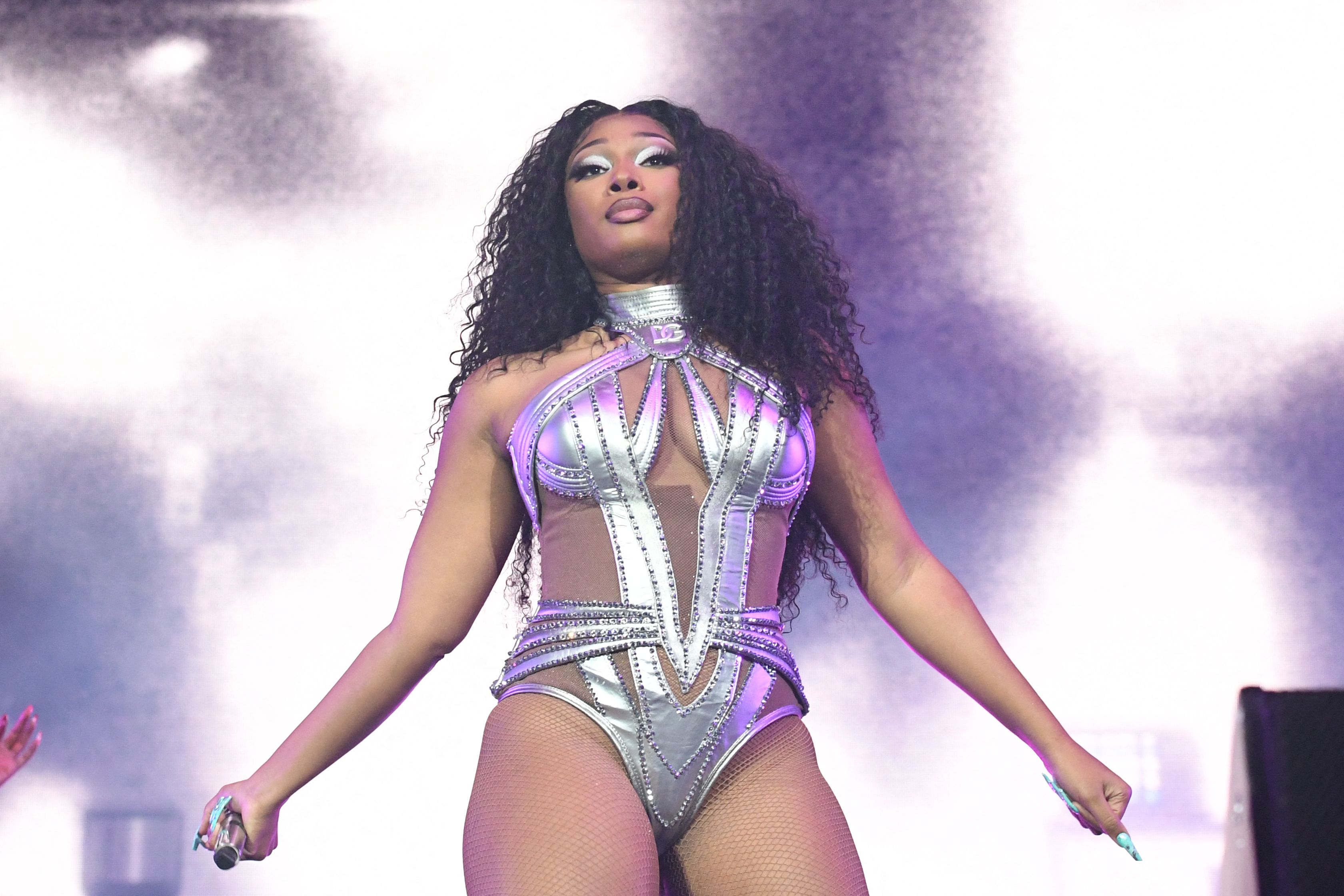 Megan Thee Stallion performs onstage at the Coachella Valley Music and Arts Festival