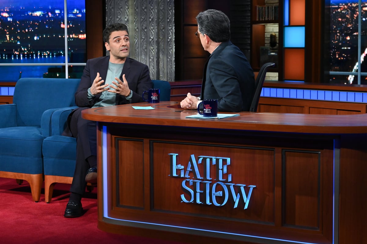 'The Late Show with Stephen Colbert' and guest Oscar Isaac