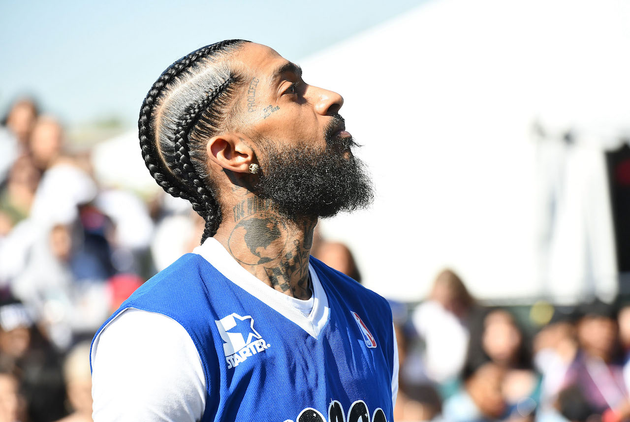 Nipsey Hussle portrait - Hussle died in 2019